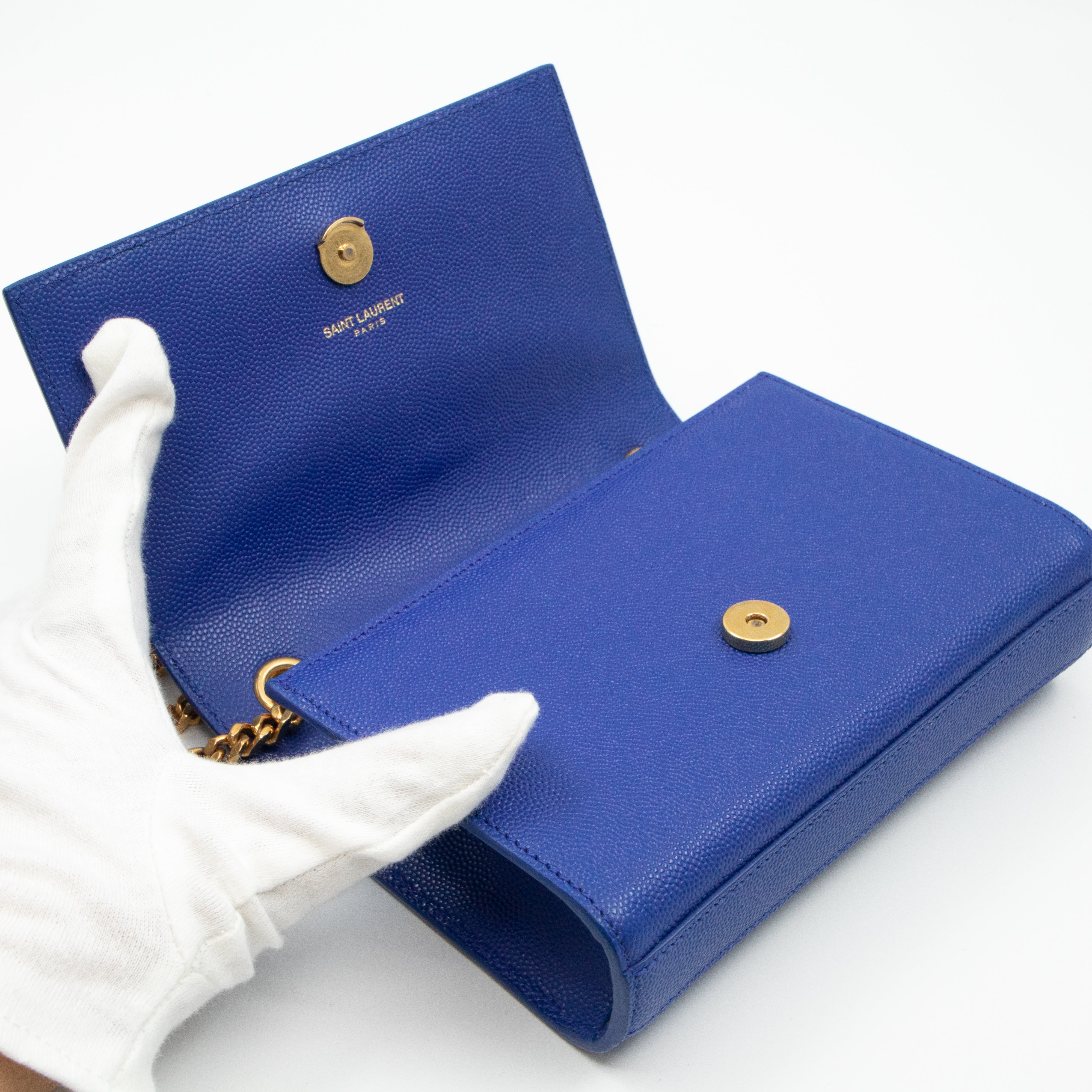 Monogram Kate Small Royal Blue Leather