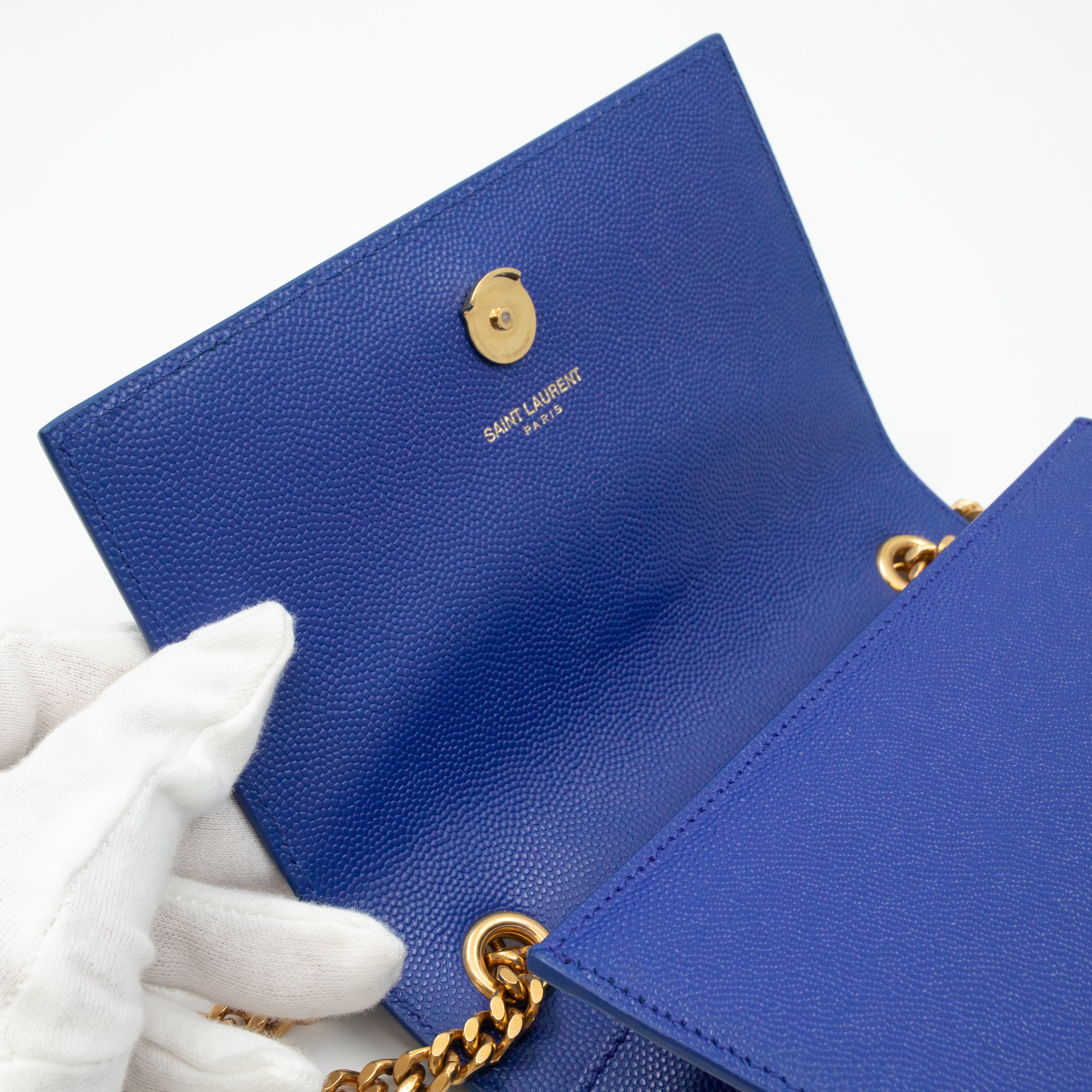 Monogram Kate Small Royal Blue Leather