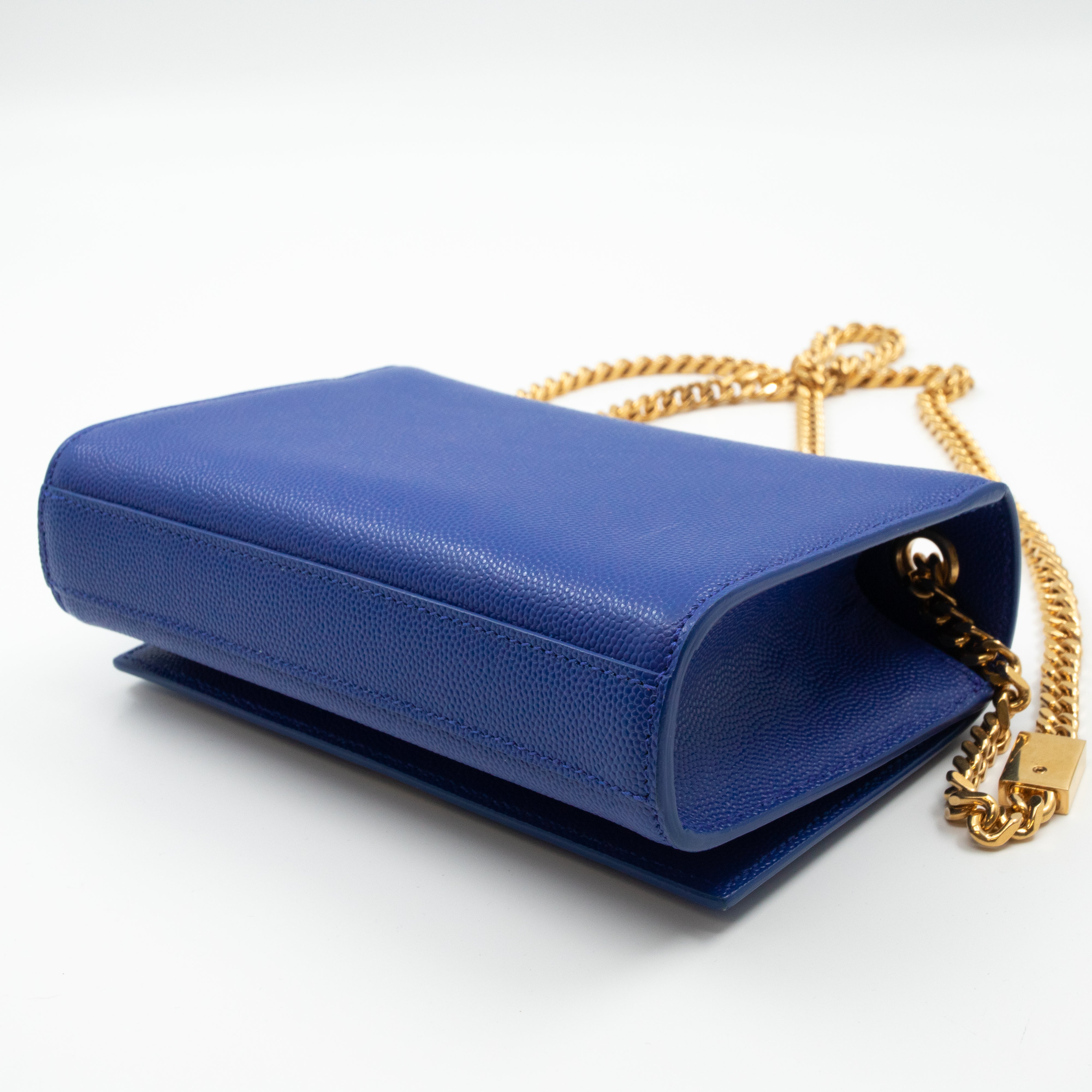Monogram Kate Small Royal Blue Leather