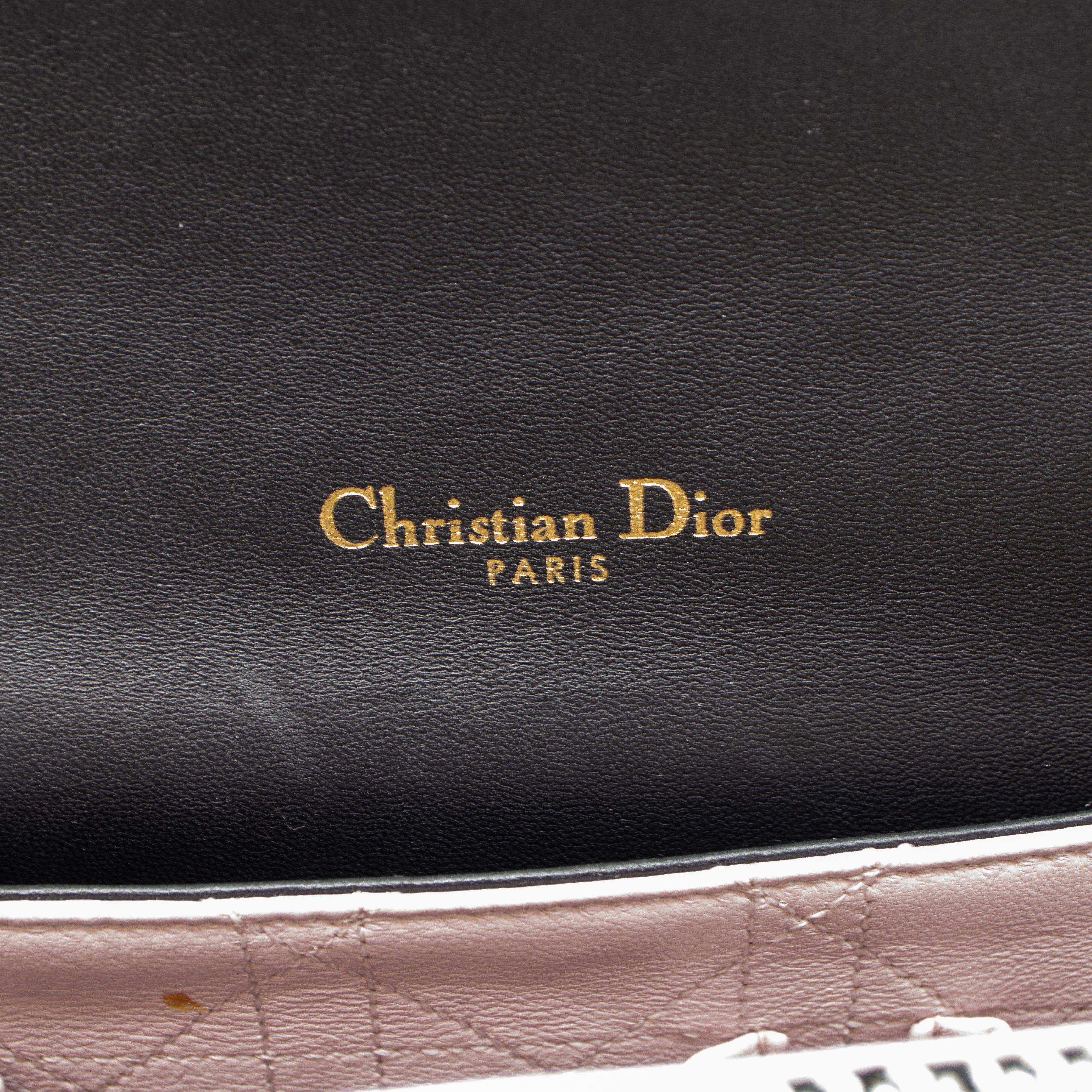 Miss Dior Flap Bag Black White Tweed