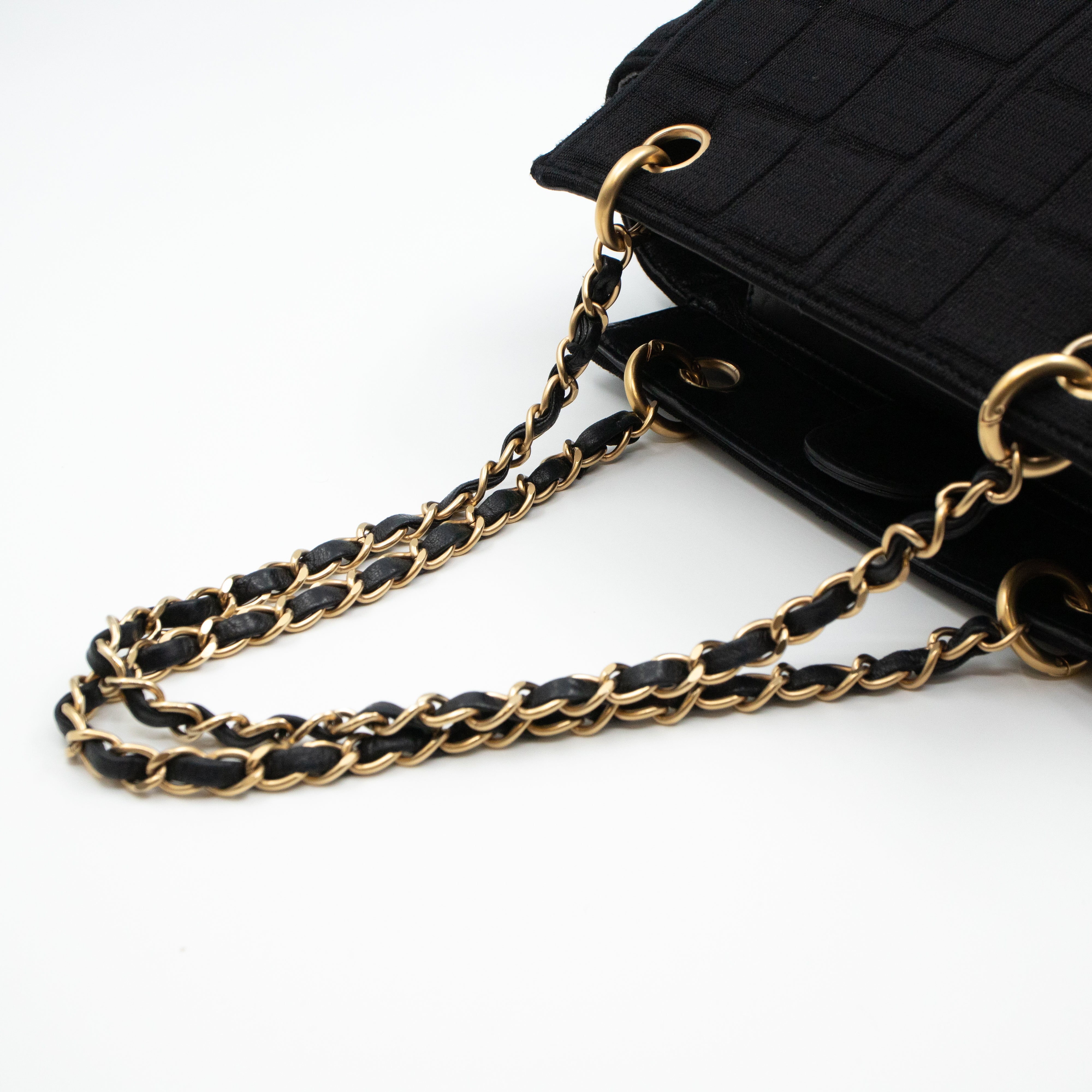 Rise-On Tote Chocolate Bar Black Cotton