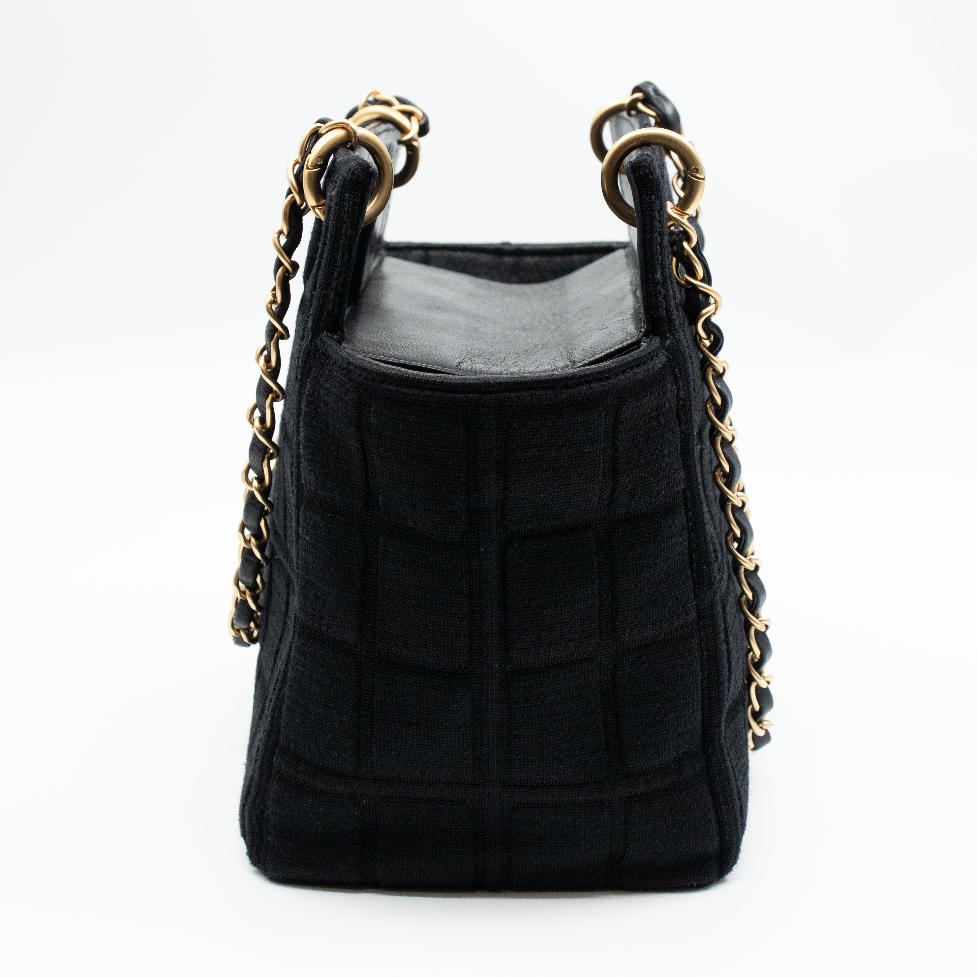 Rise-On Tote Chocolate Bar Black Cotton