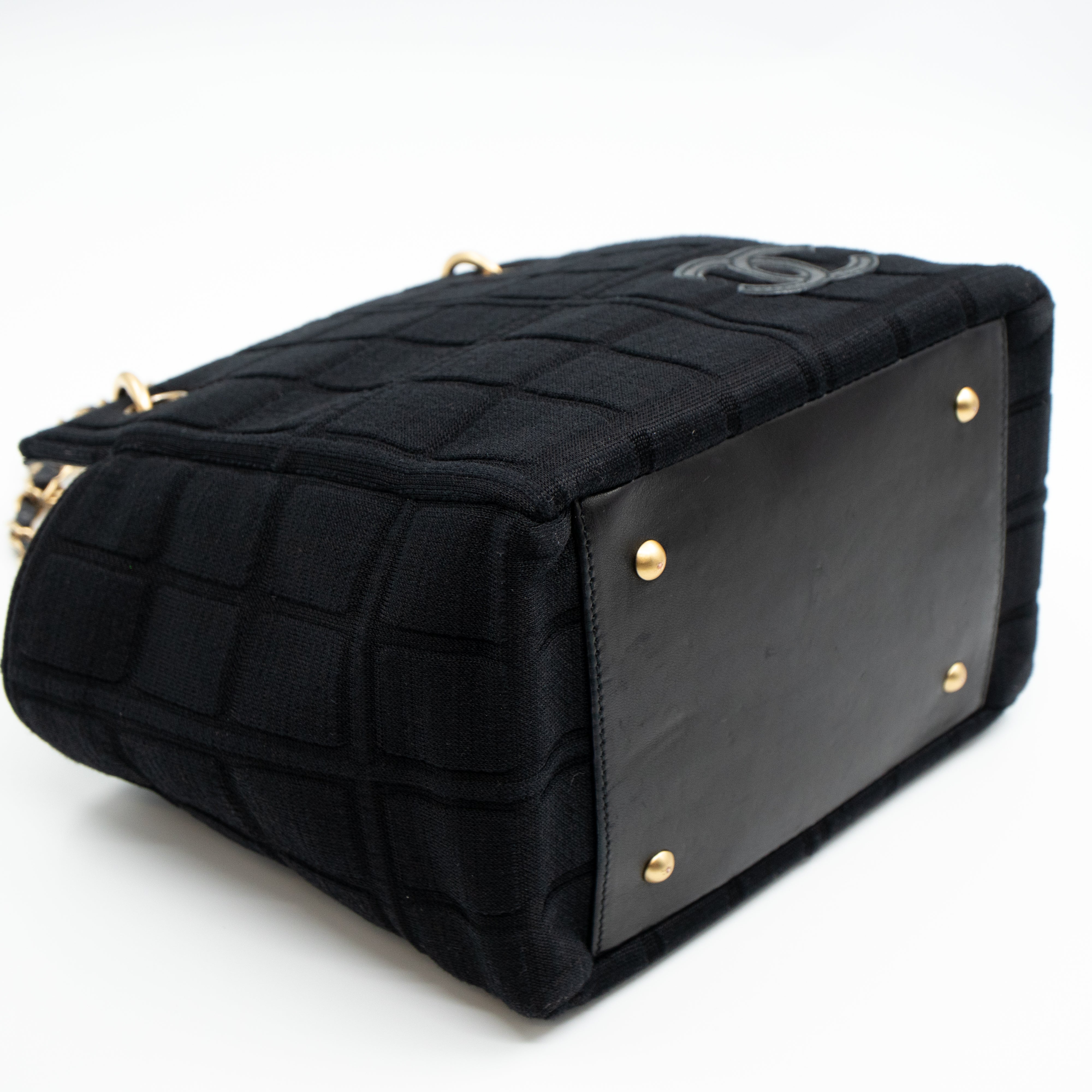 Rise-On Tote Chocolate Bar Black Cotton