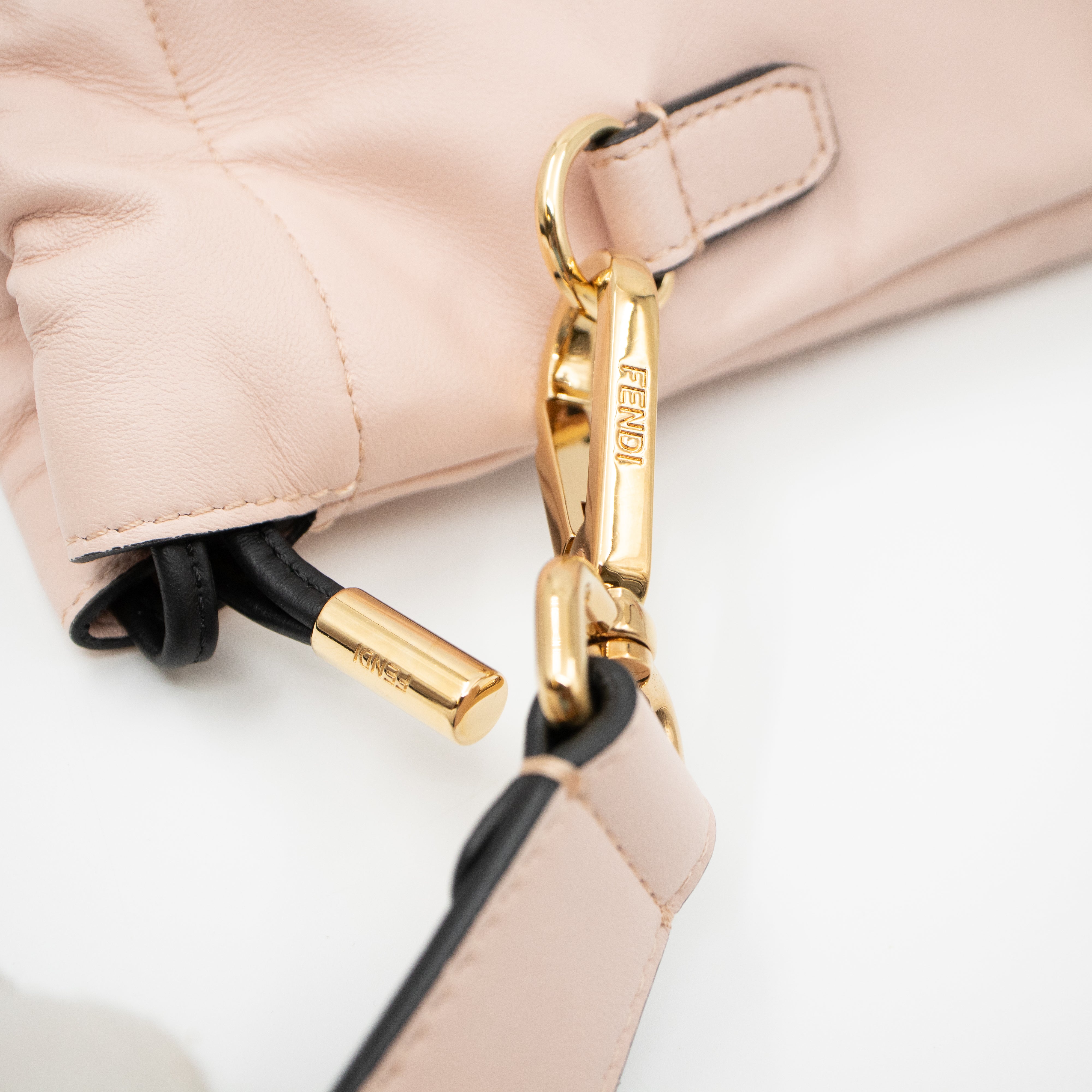 Fendi Pack Pouch Medium Light Pink Leather