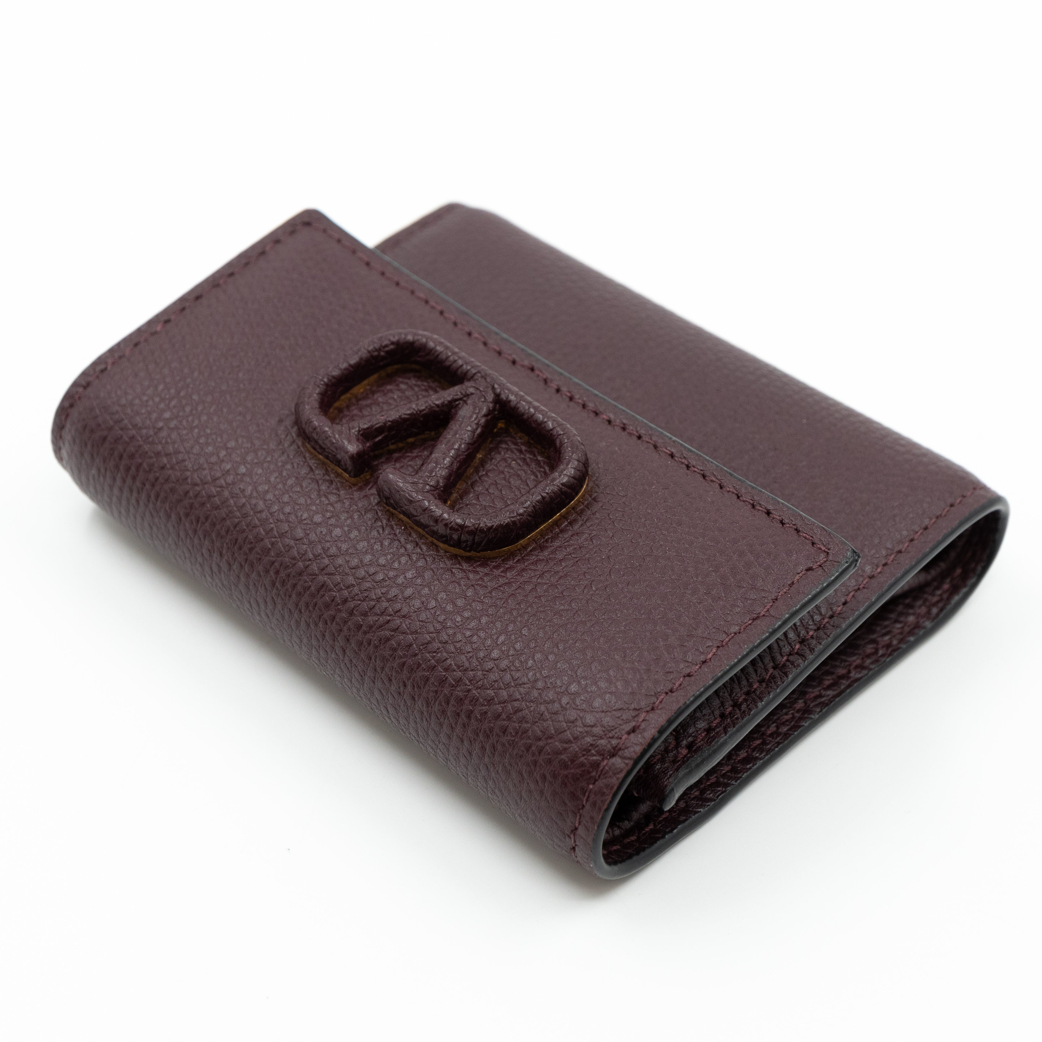 Small VSLING Wallet Burgundy Leather