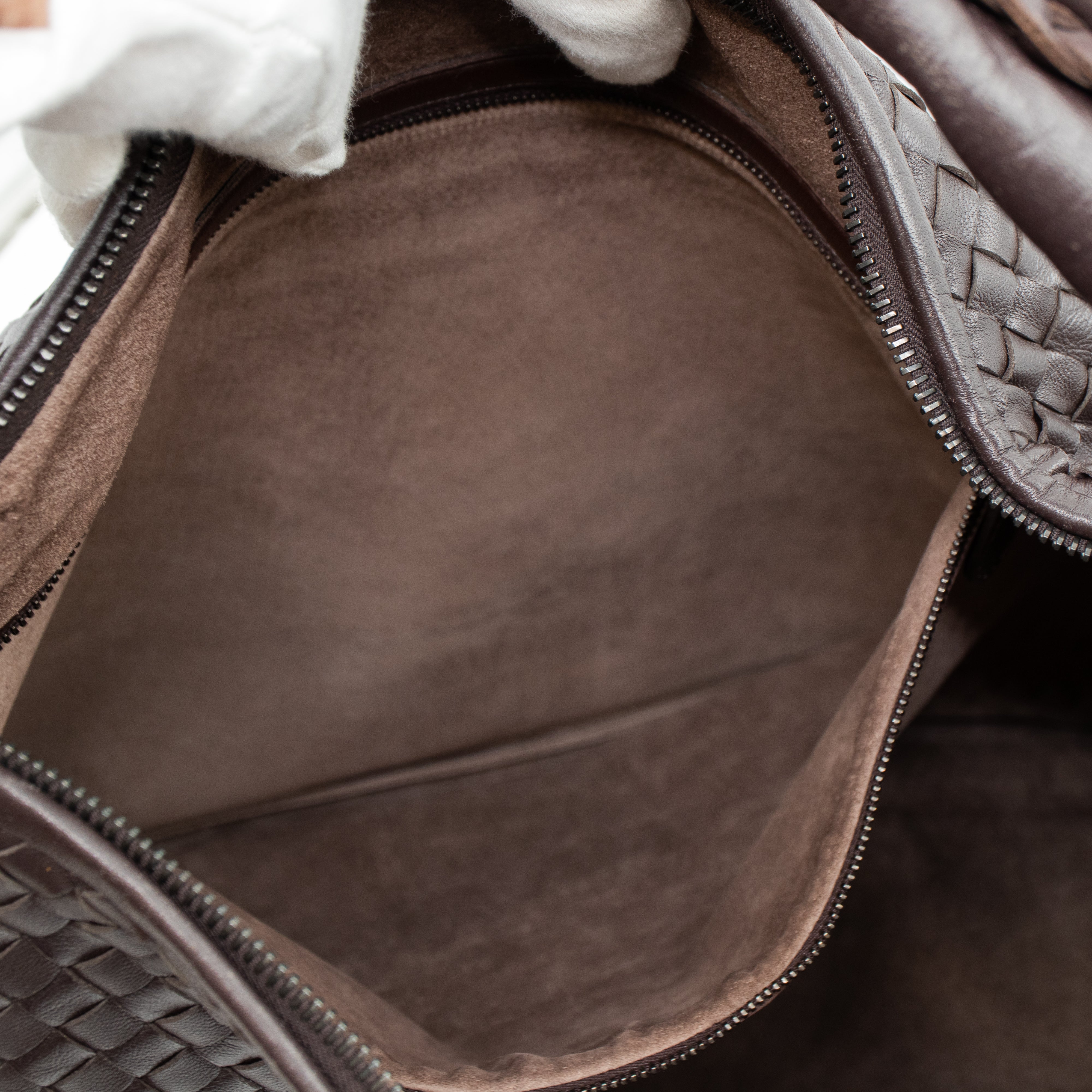 Intrecciato Veneta Hobo Bag Brown