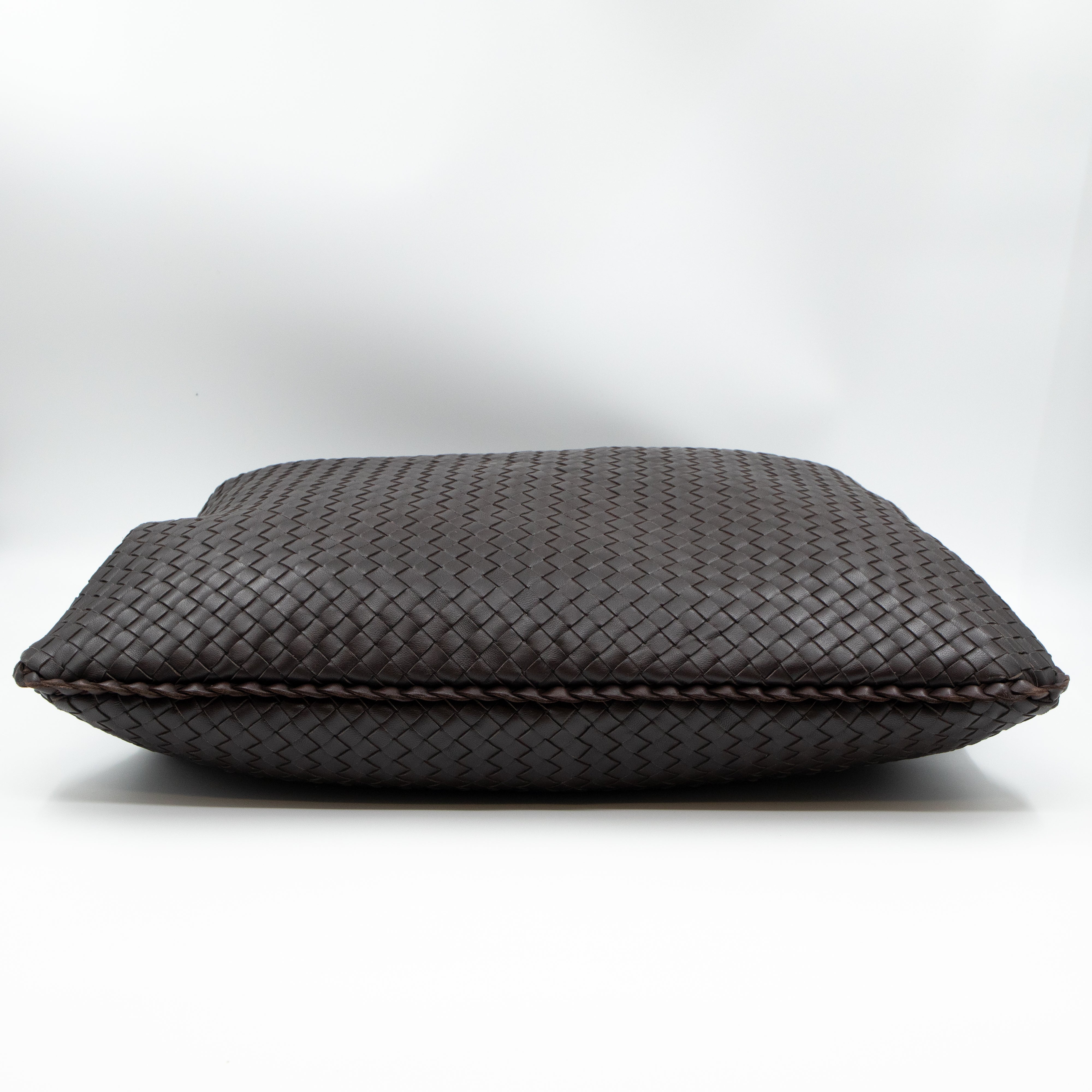 Intrecciato Veneta Hobo Bag Brown