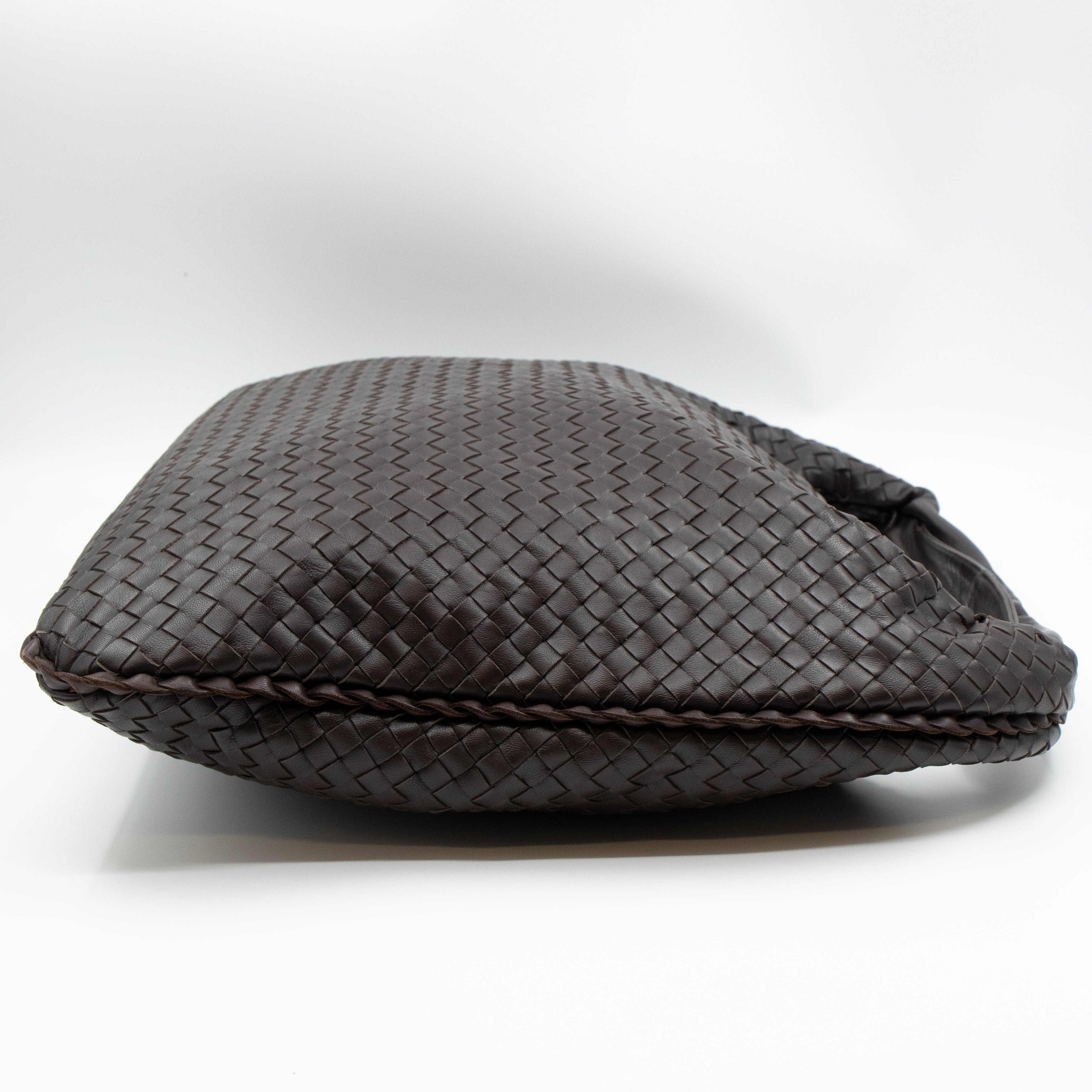 Intrecciato Veneta Hobo Bag Brown