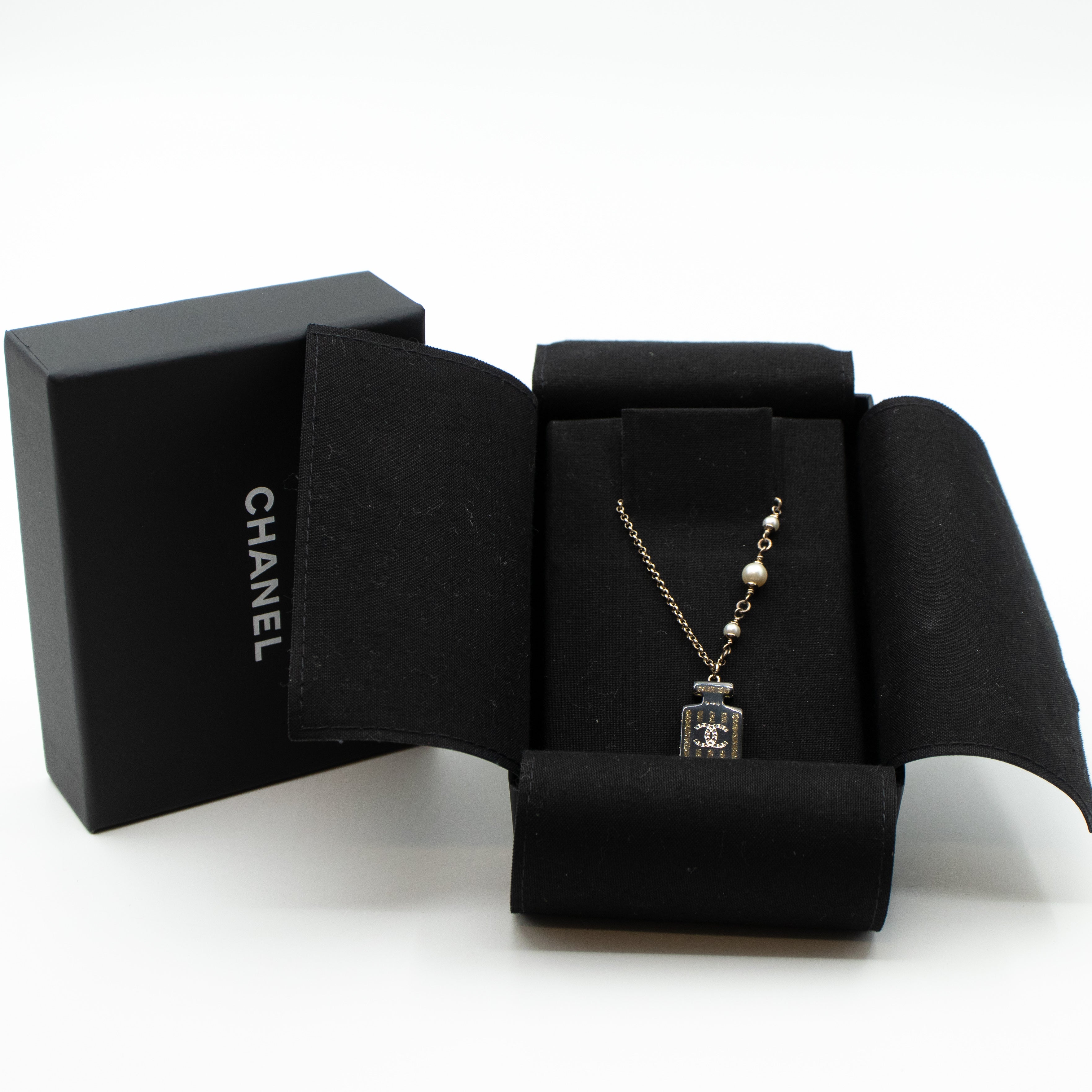 Perfume Bottle Pendant Necklace