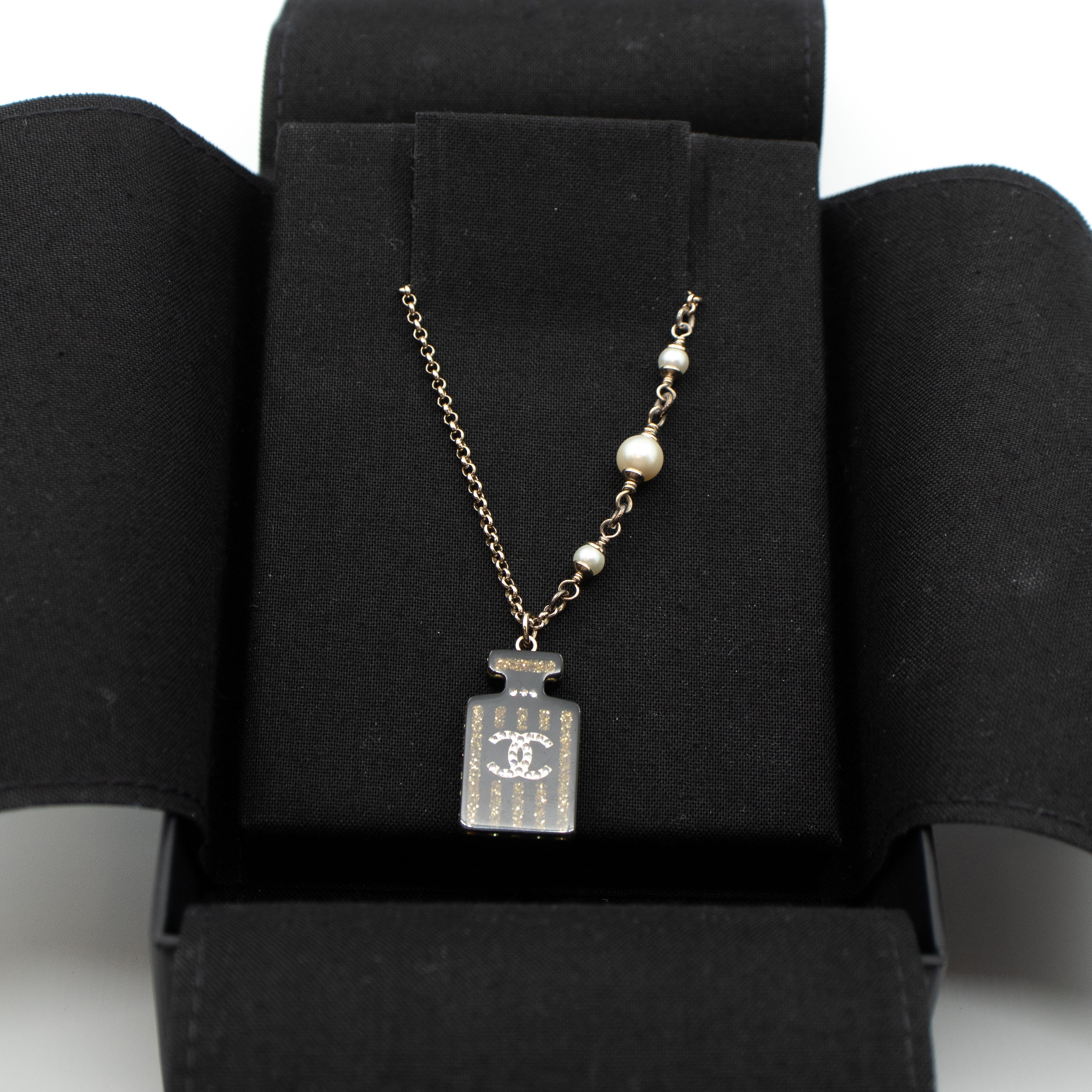 Perfume Bottle Pendant Necklace