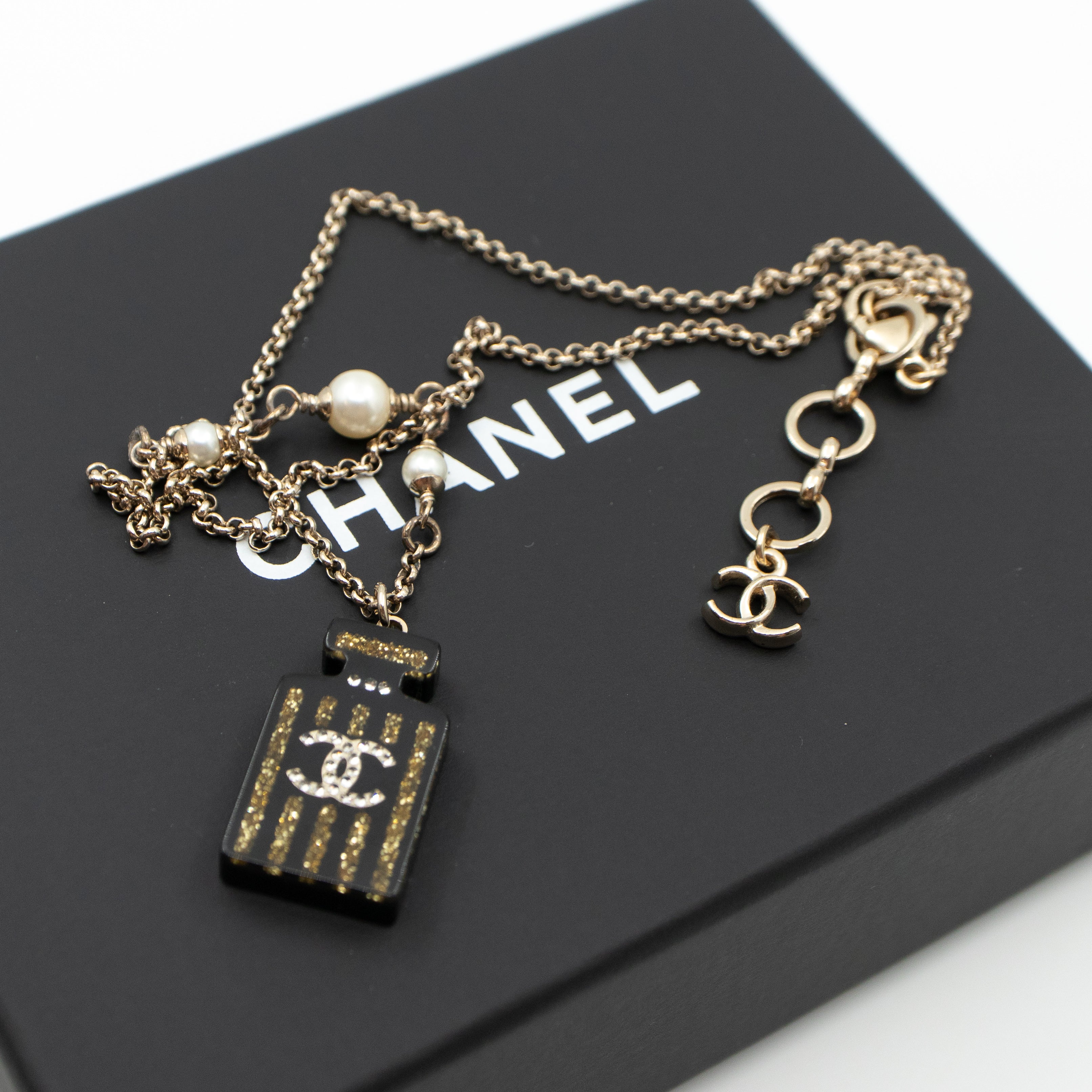Perfume Bottle Pendant Necklace