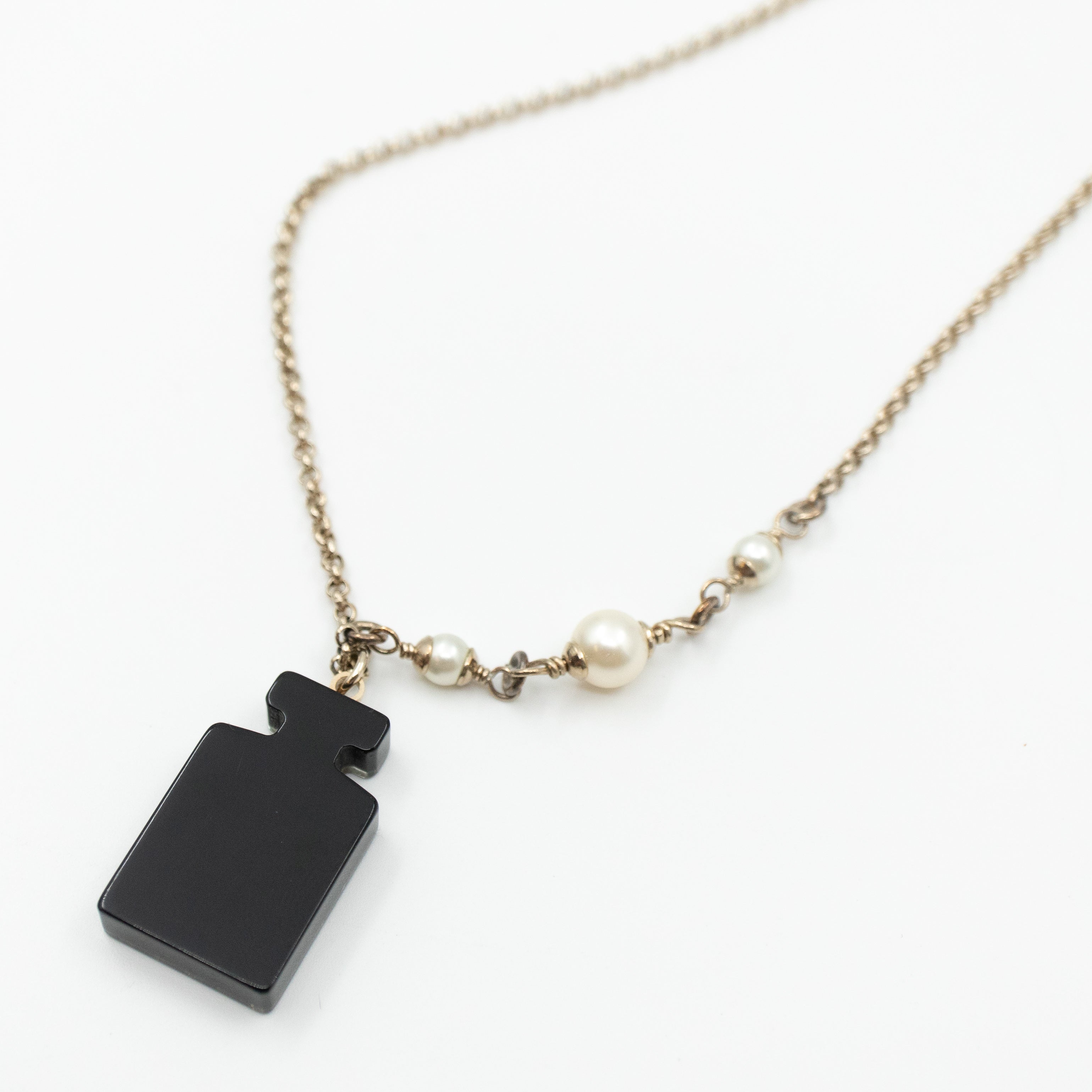 Perfume Bottle Pendant Necklace