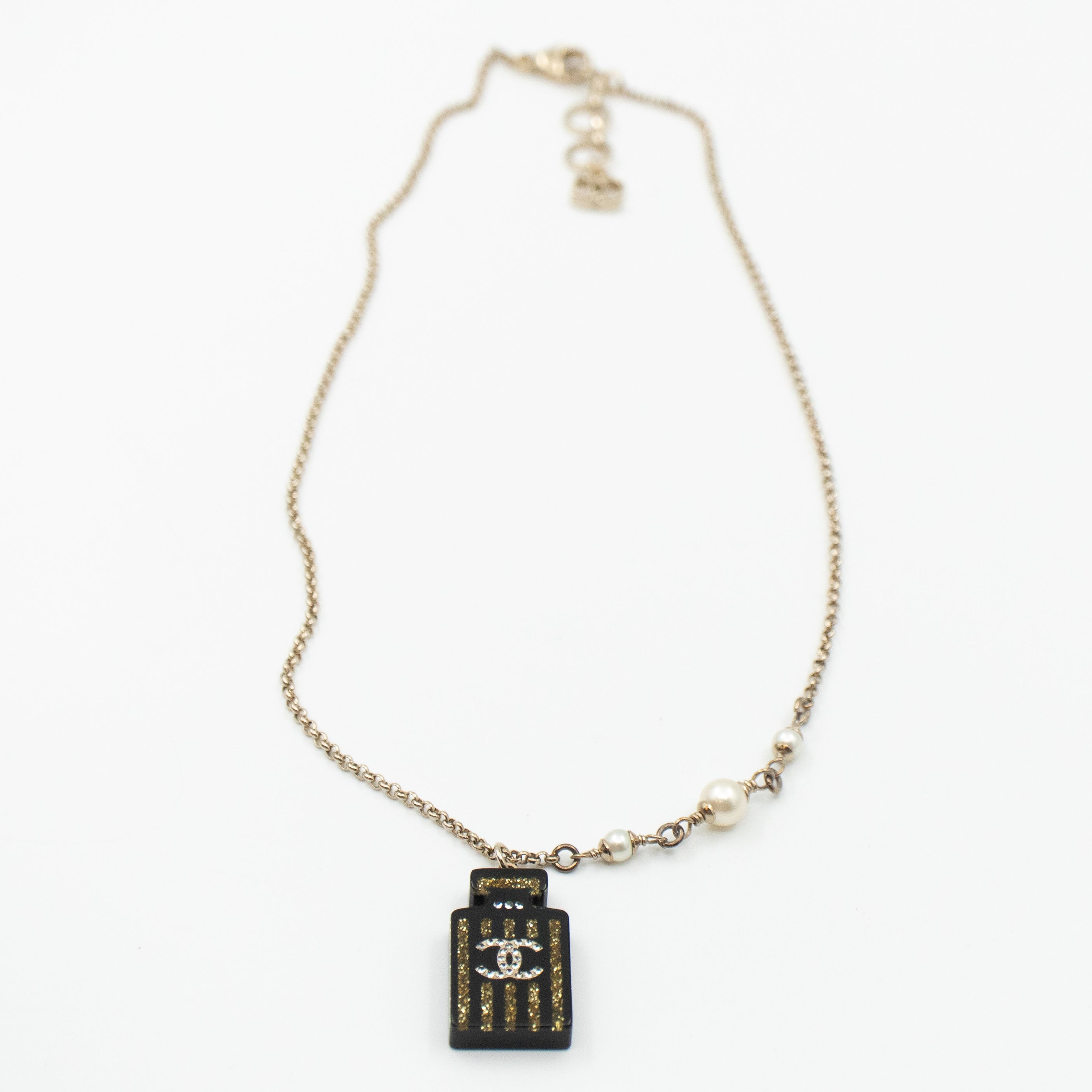 Perfume Bottle Pendant Necklace