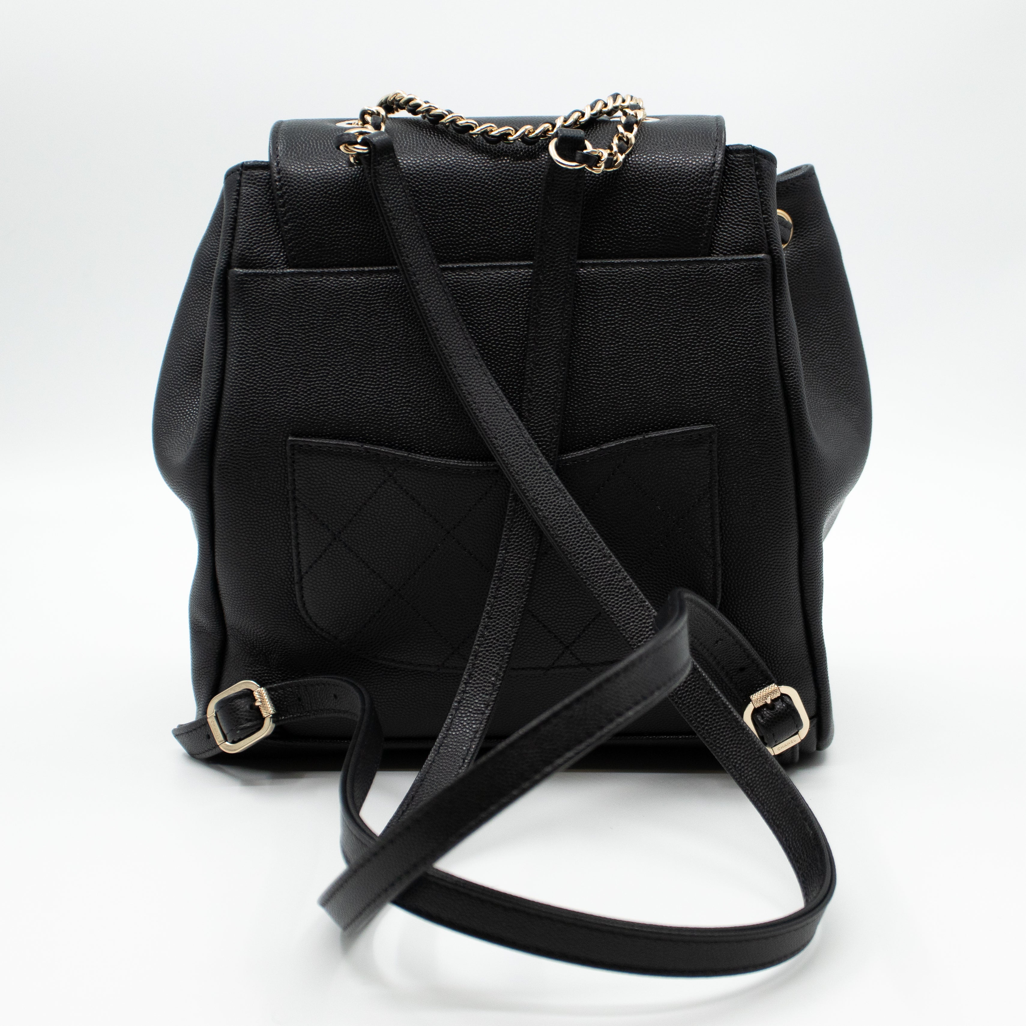 Business Affinity Backpack Small Black Caviar