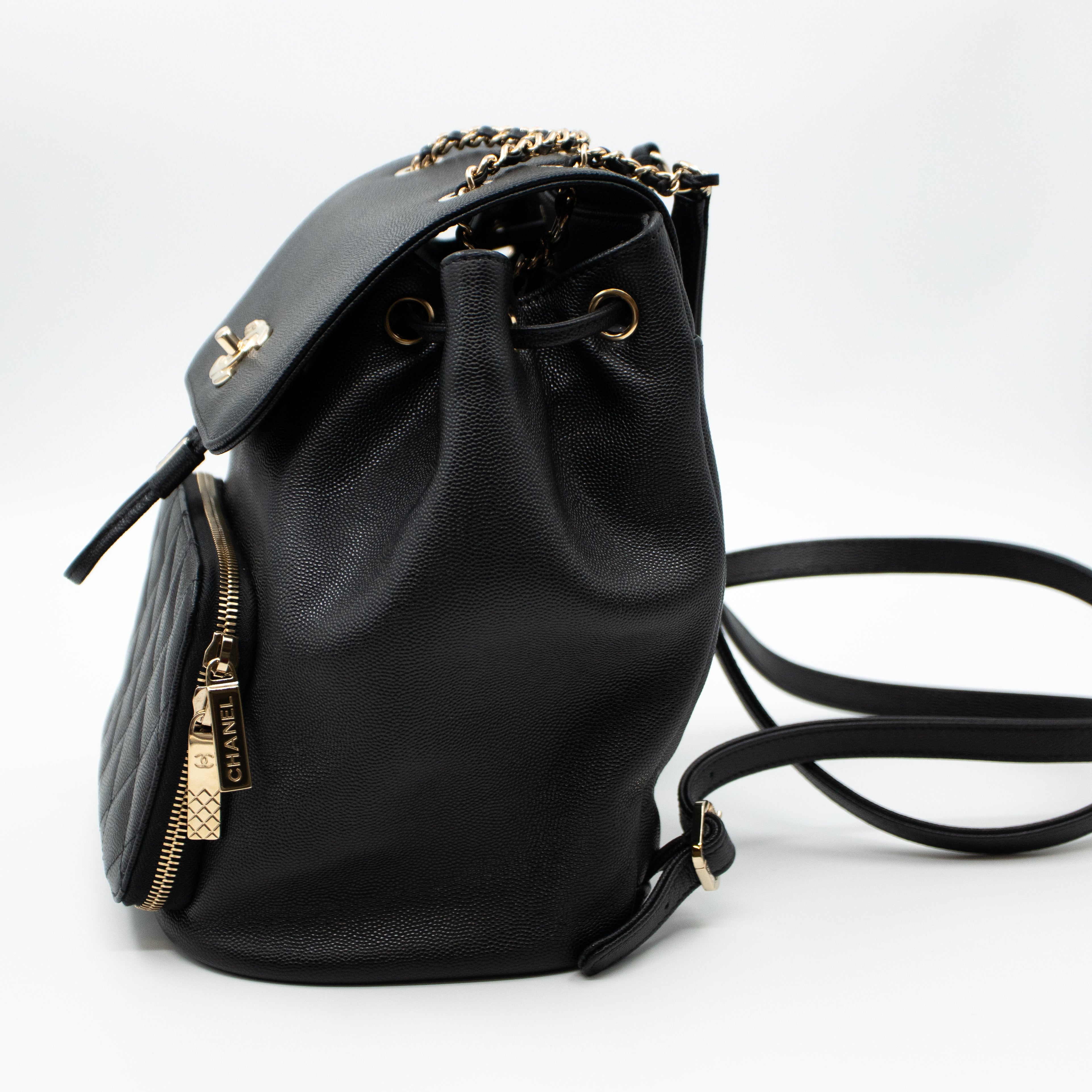 Business Affinity Backpack Small Black Caviar