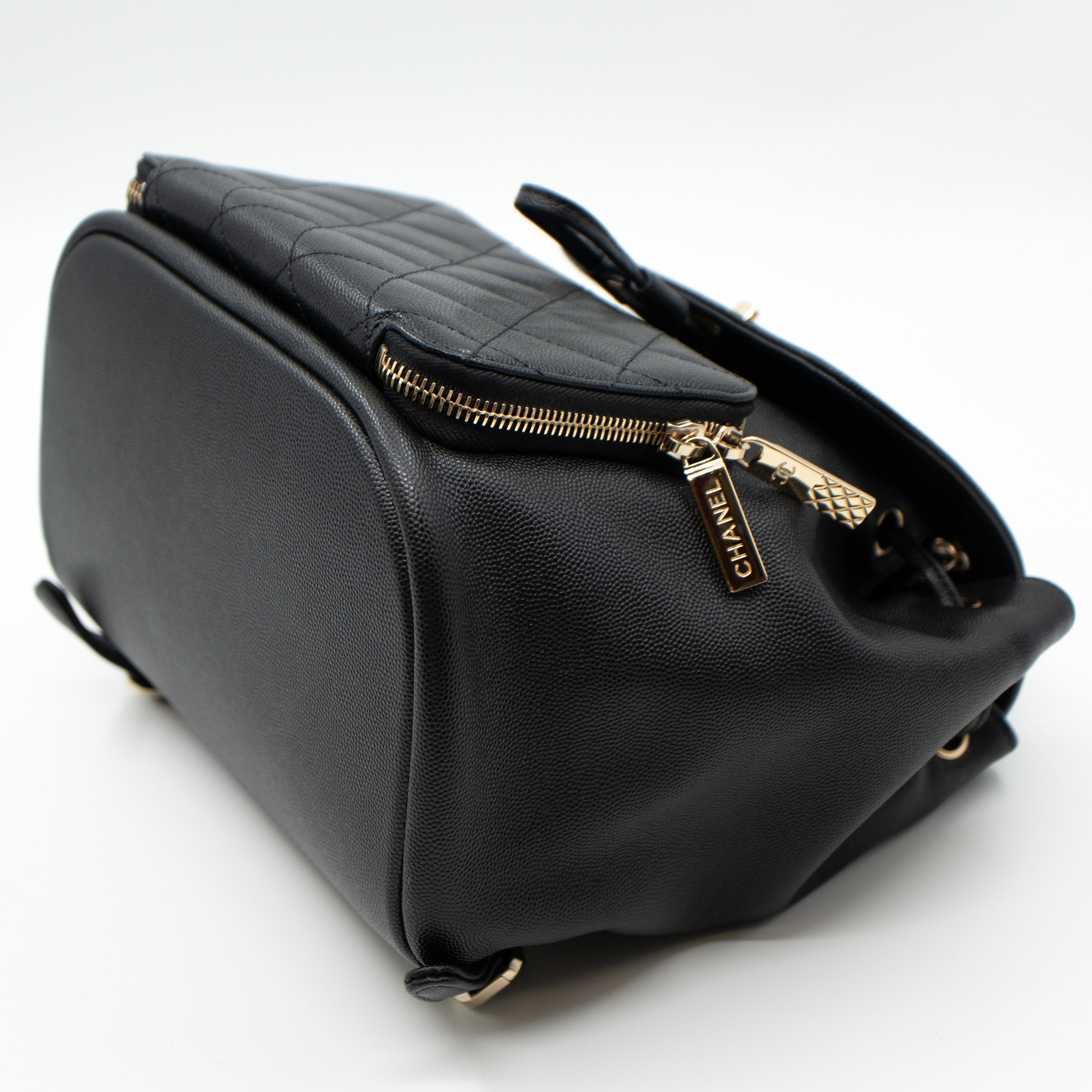 Business Affinity Backpack Small Black Caviar