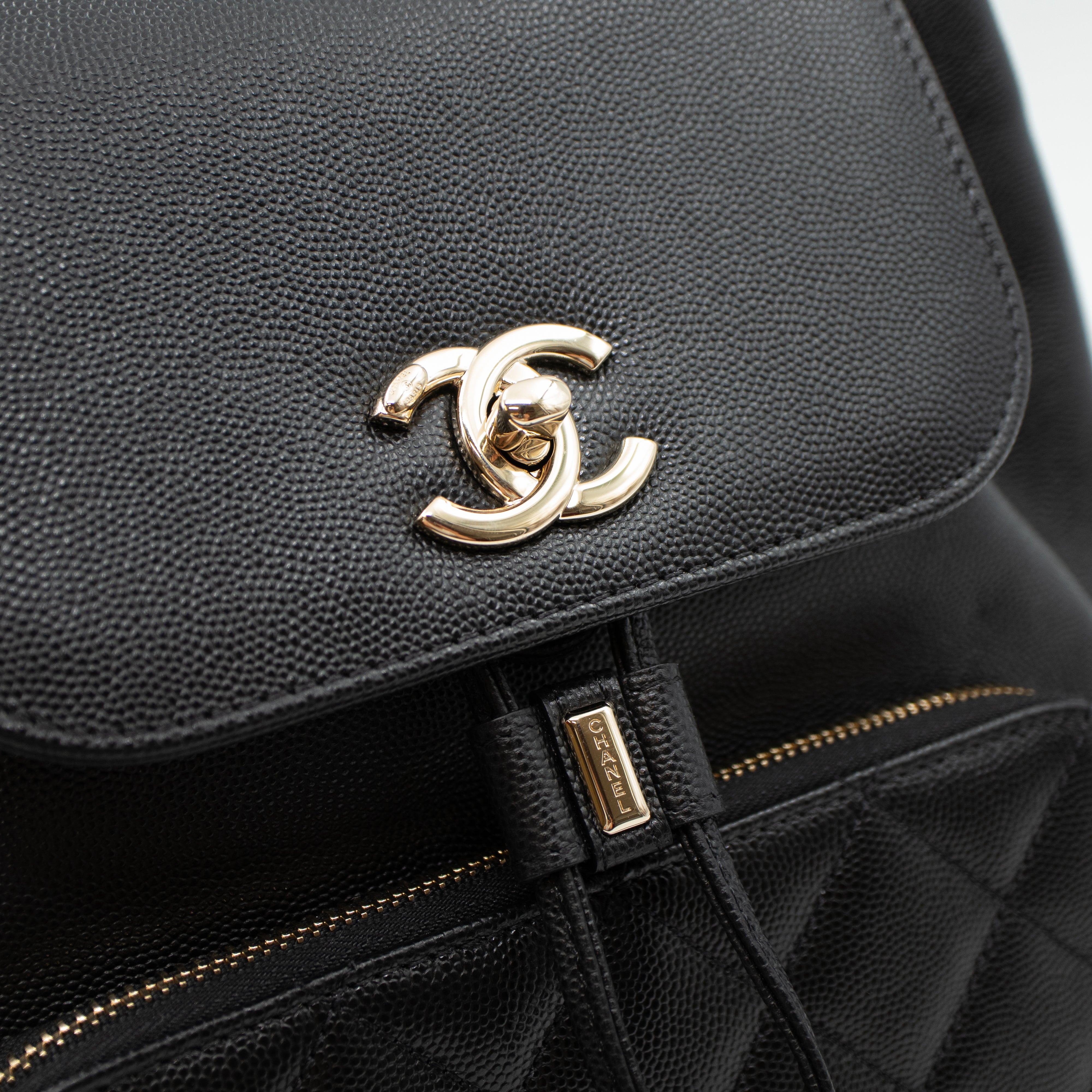 Business Affinity Backpack Small Black Caviar