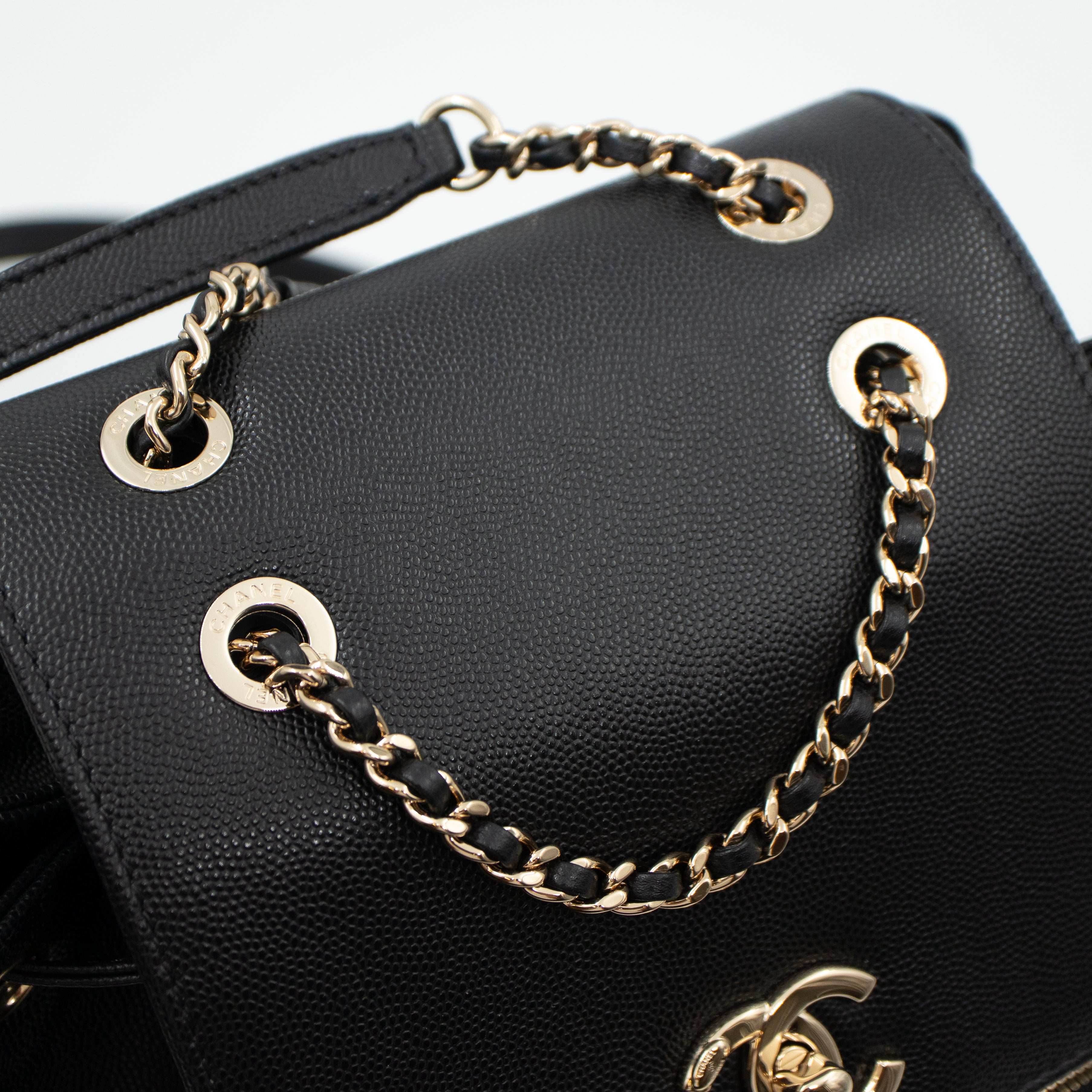 Business Affinity Backpack Small Black Caviar