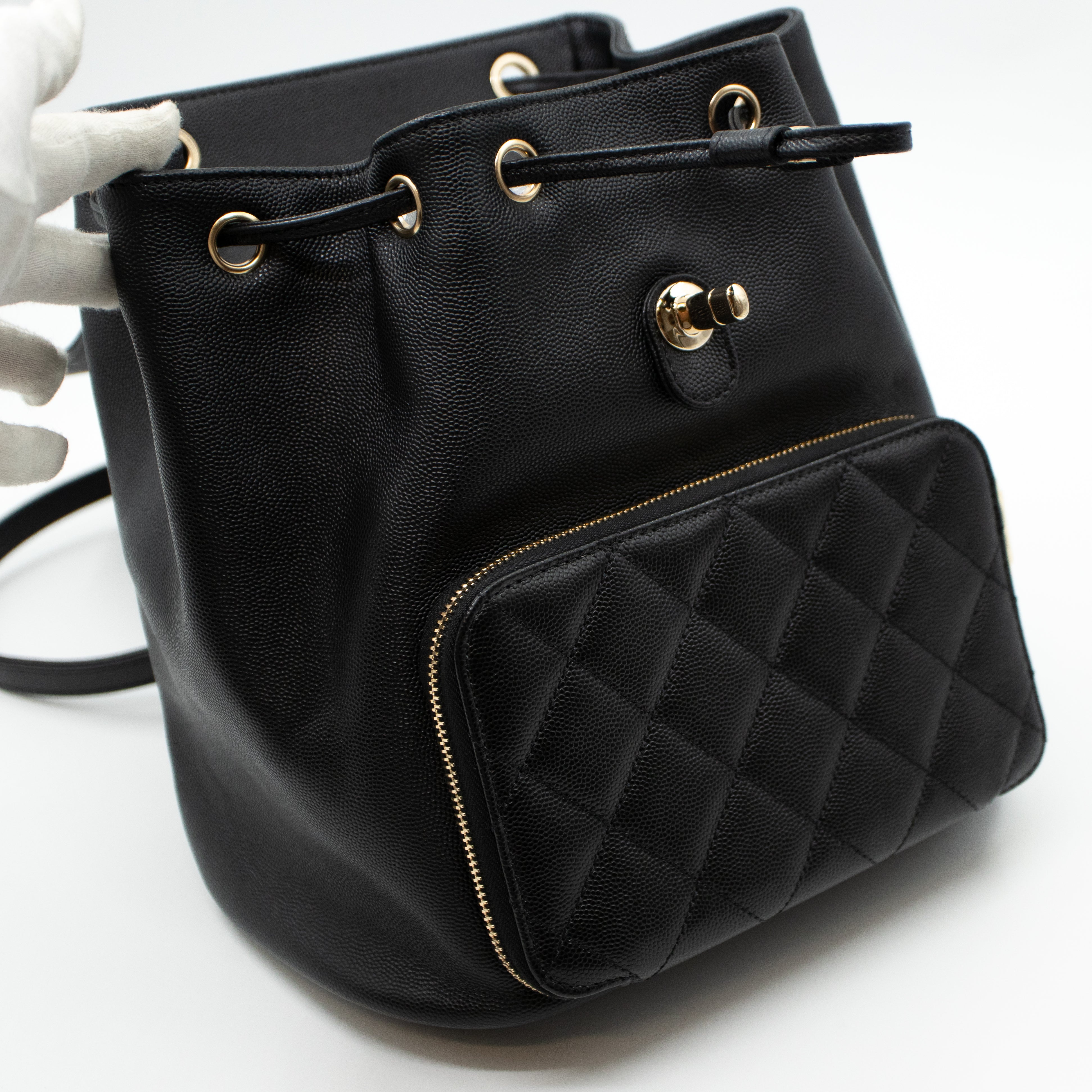 Business Affinity Backpack Small Black Caviar