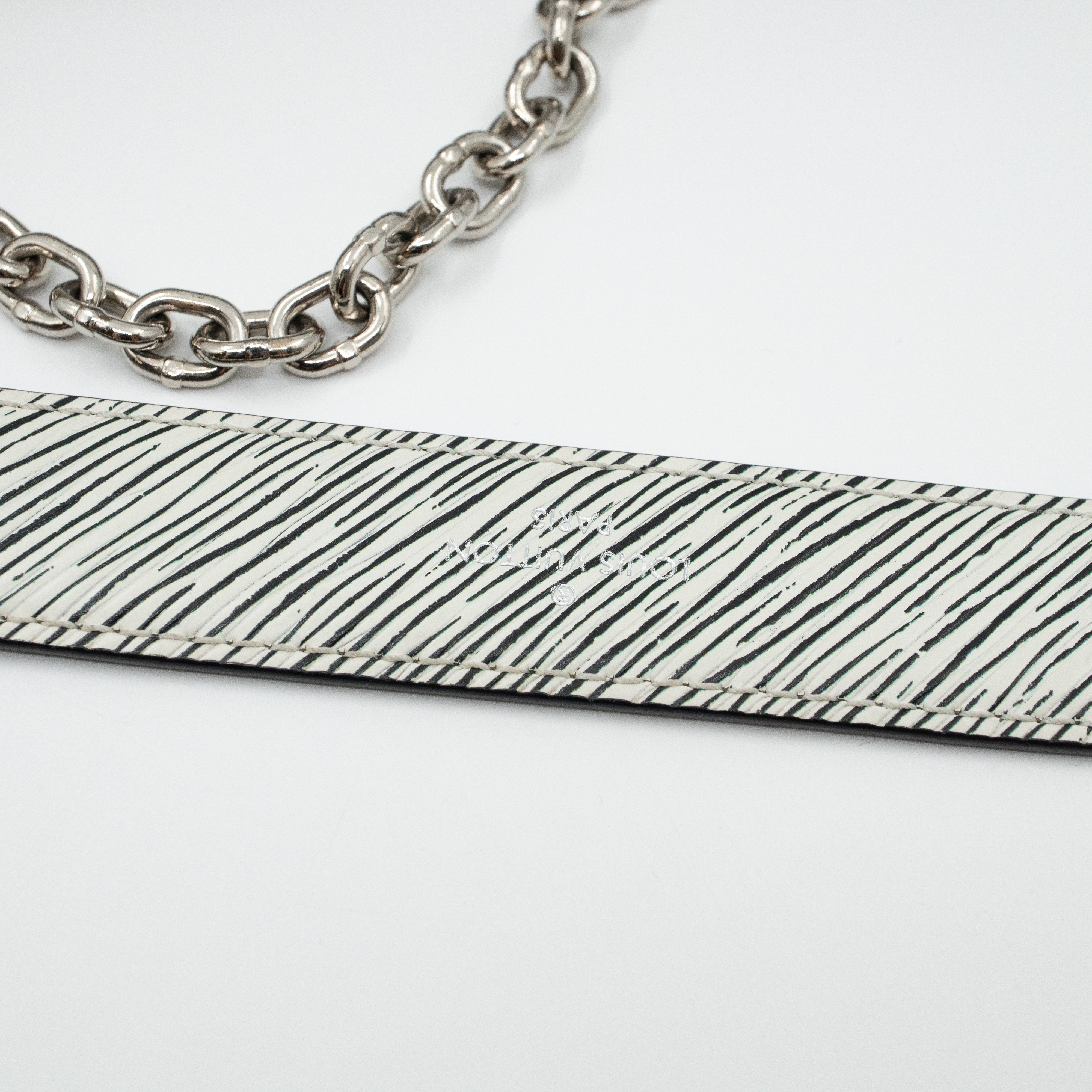 Twist MM Azteque White Epi Leather