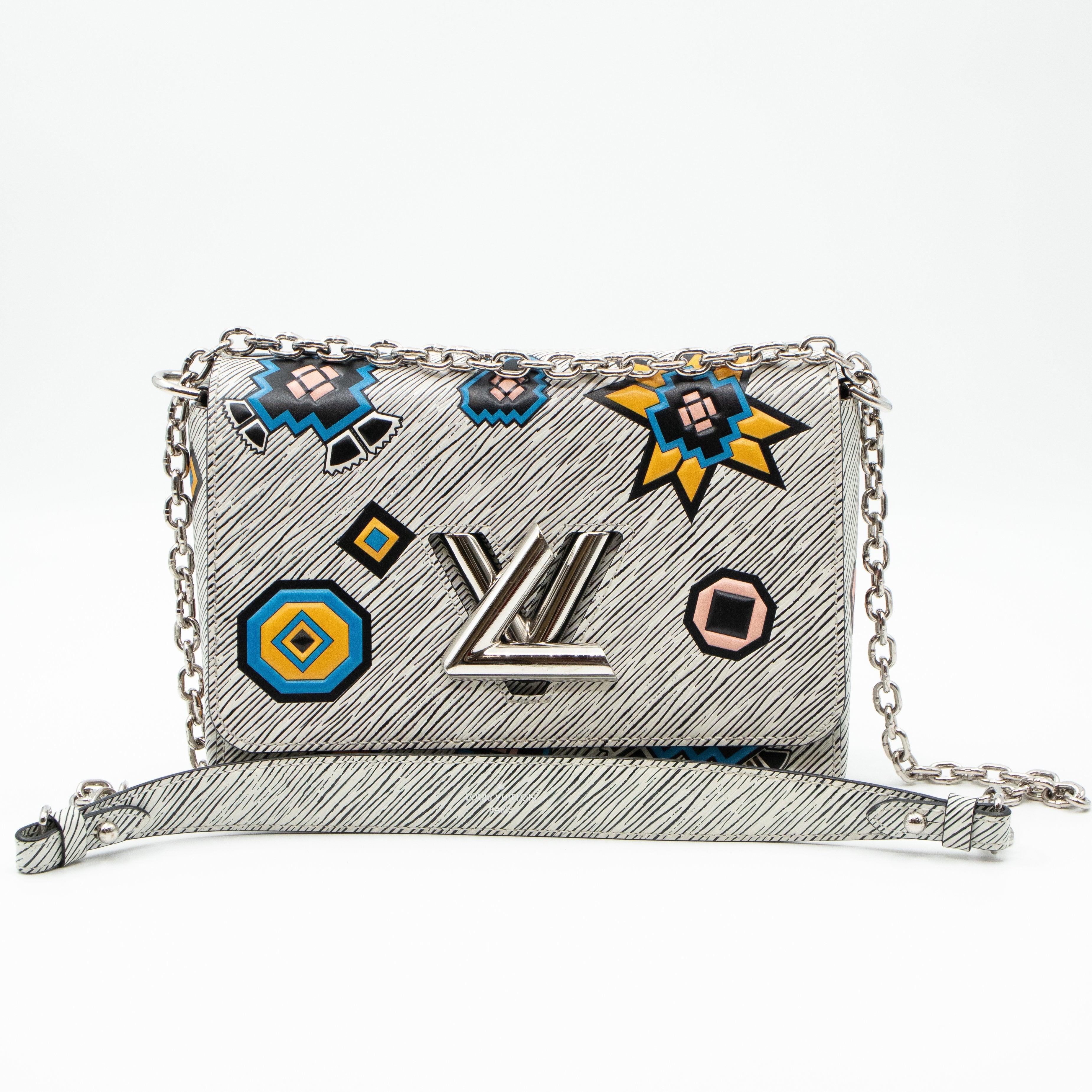 Twist MM Azteque White Epi Leather