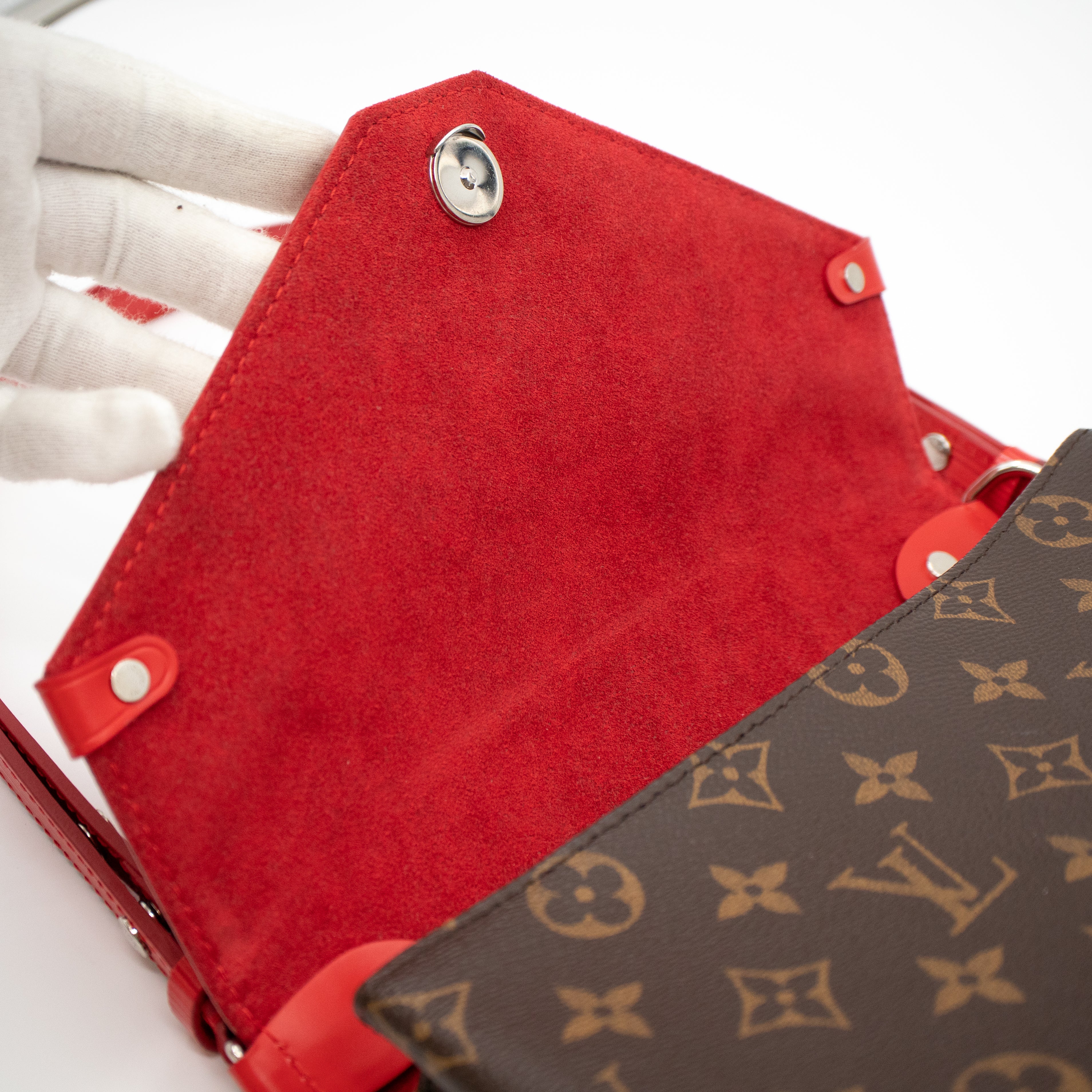 Saint Michel Monogram Epi Red