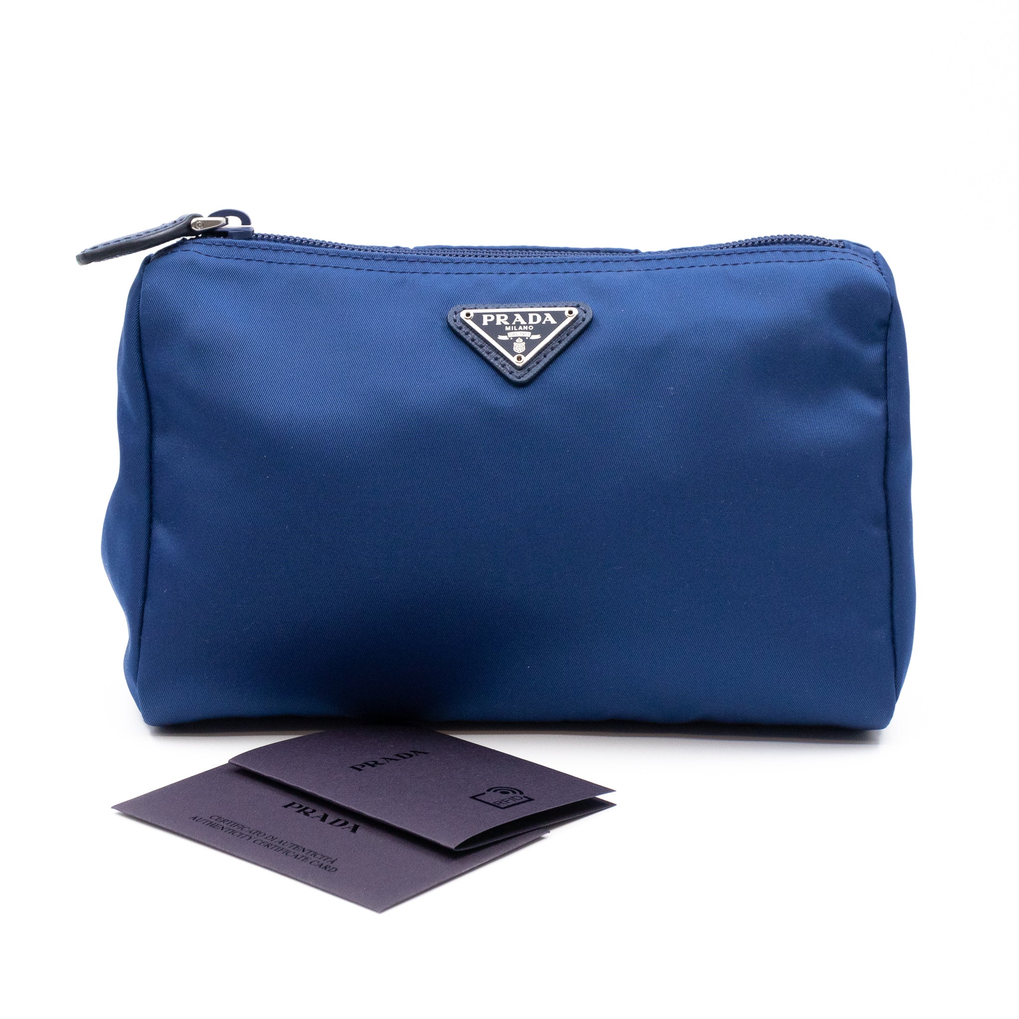 Toiletry Pouch Blue Nylon
