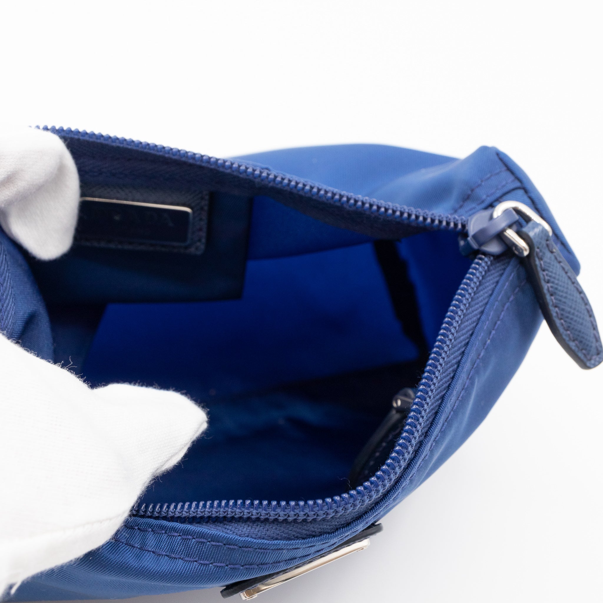 Toiletry Pouch Blue Nylon