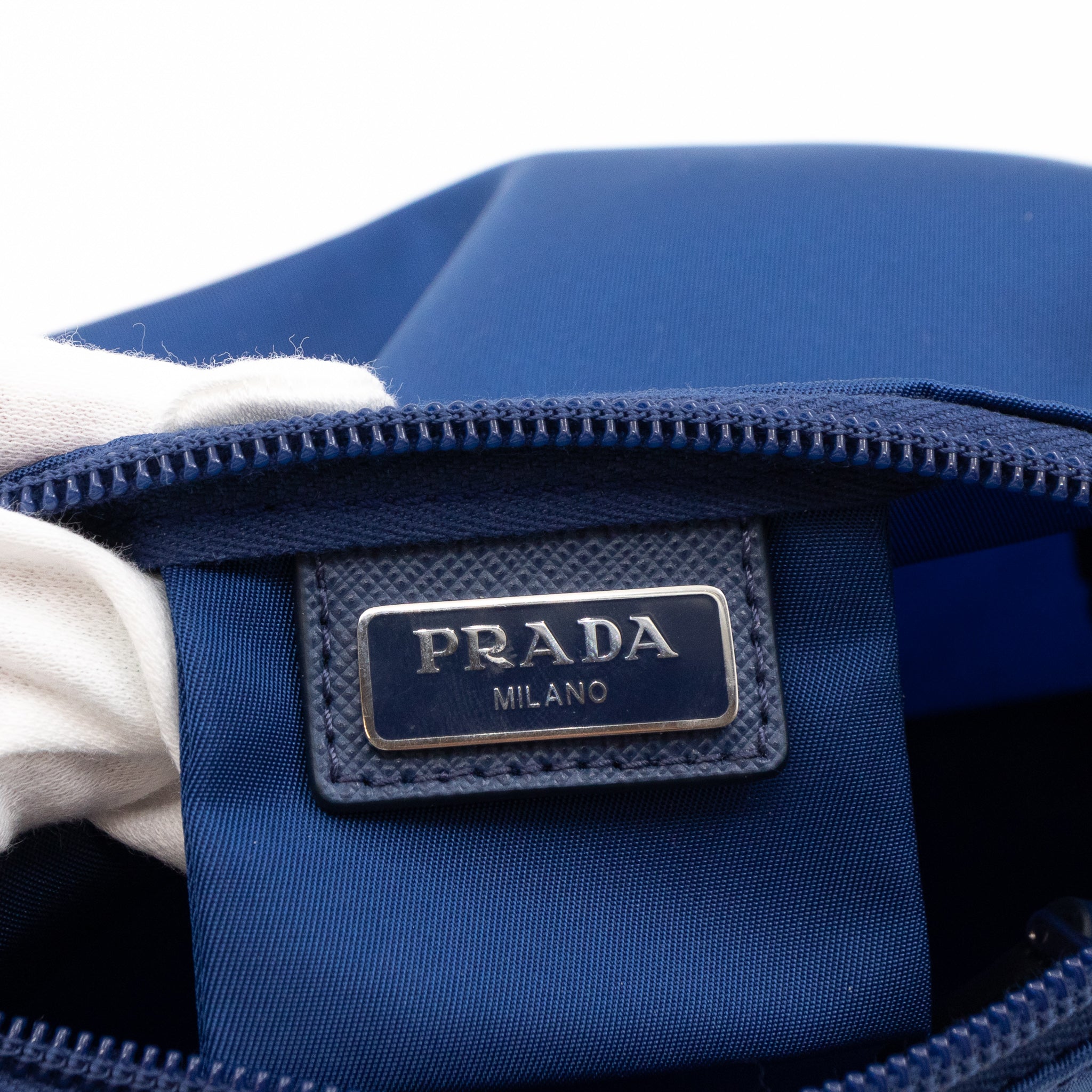 Toiletry Pouch Blue Nylon