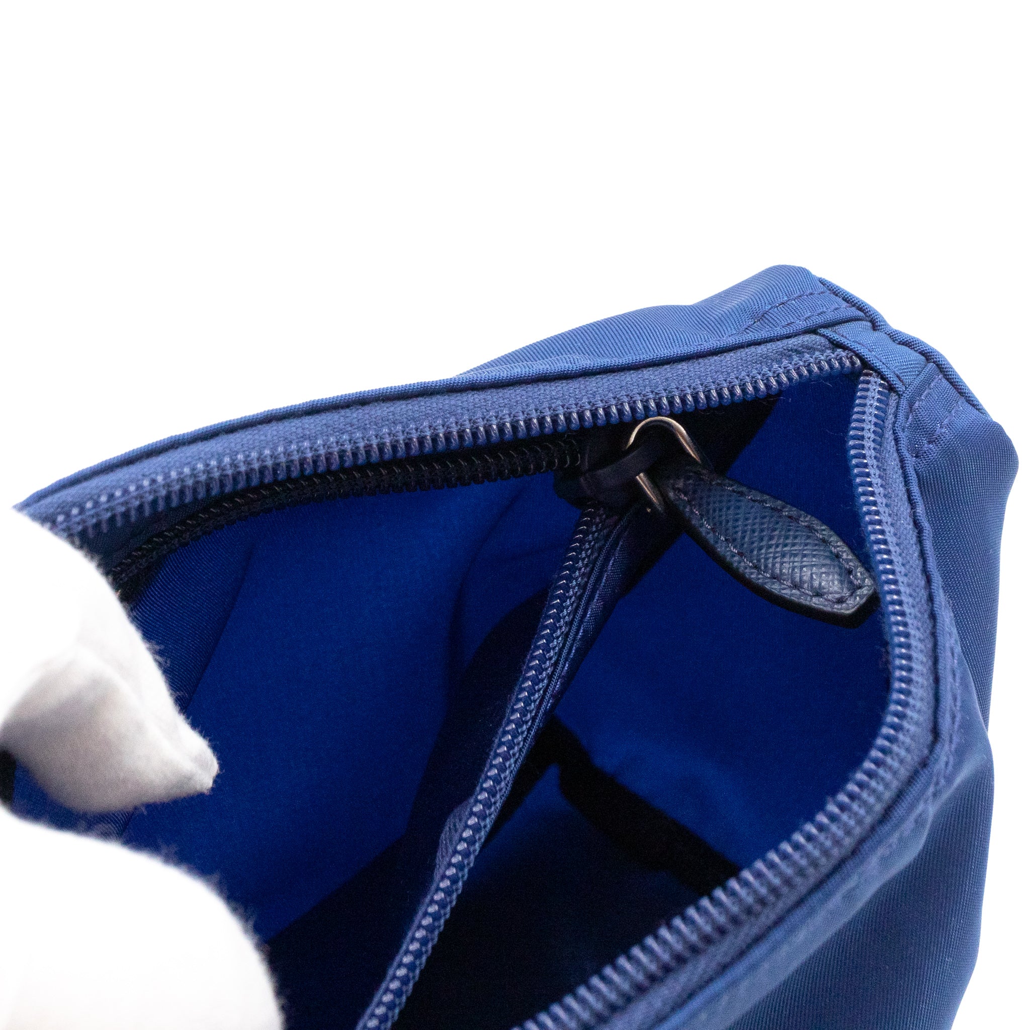 Toiletry Pouch Blue Nylon