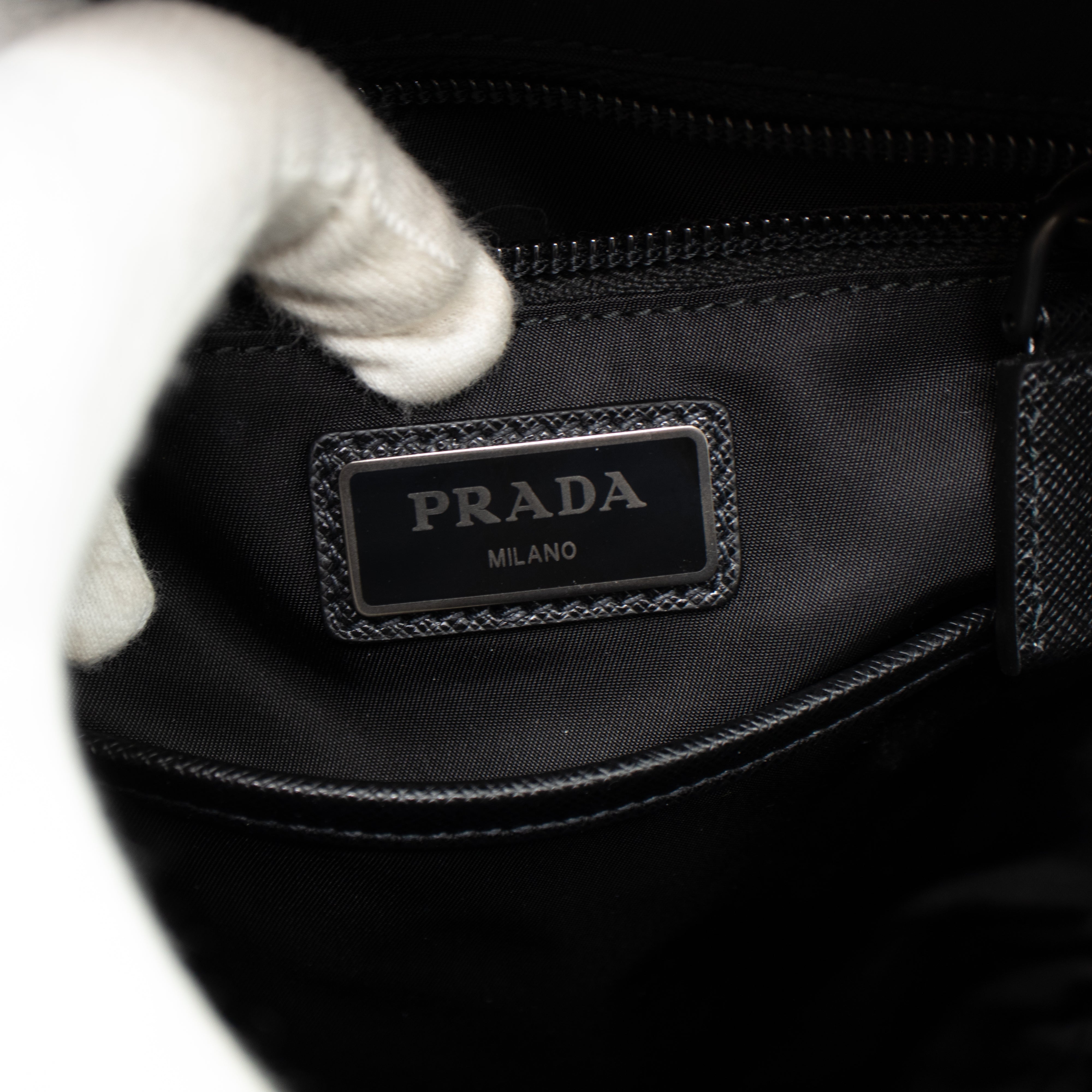 Single Strap Backpack Flame Black Nylon
