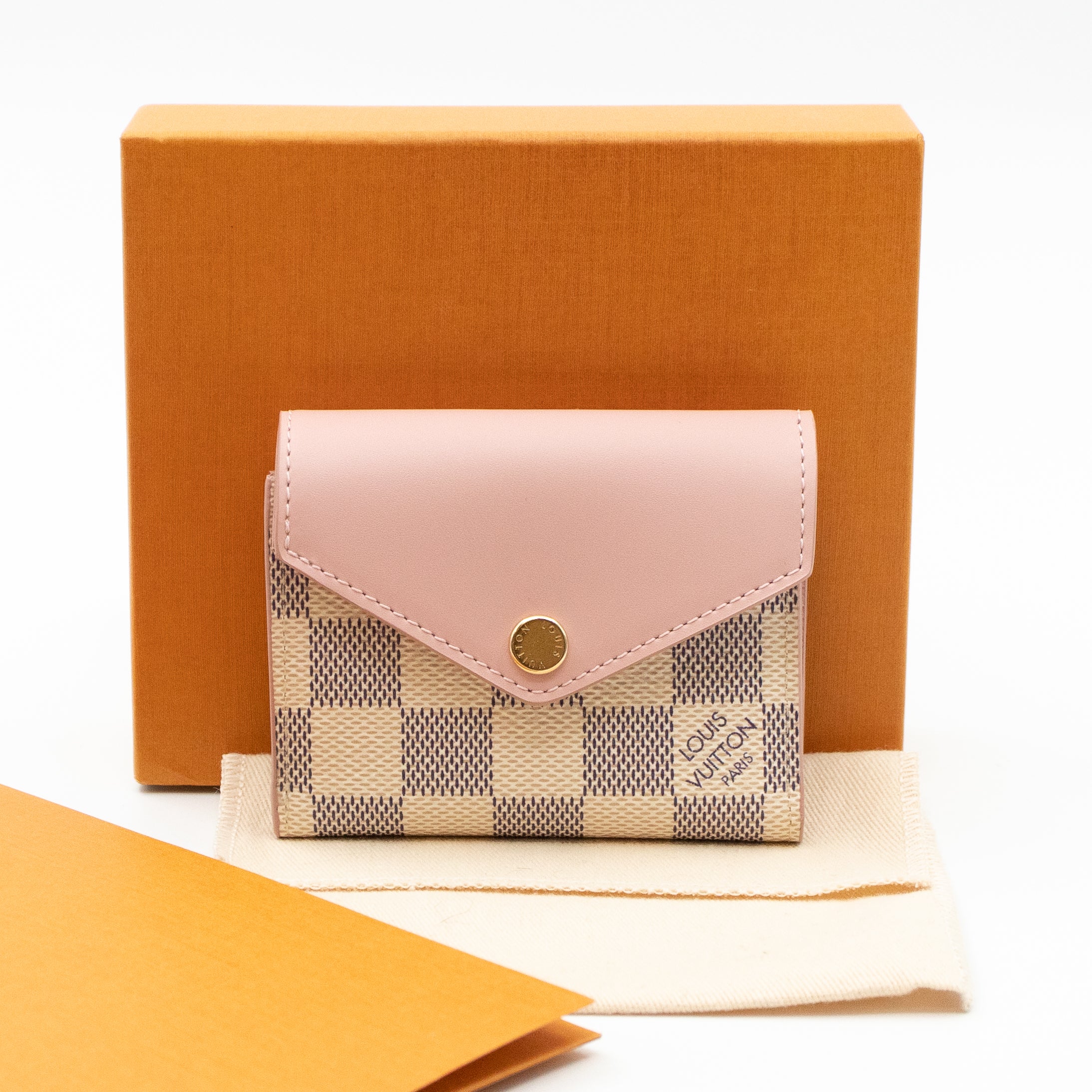 Zoe Wallet Damier Azur