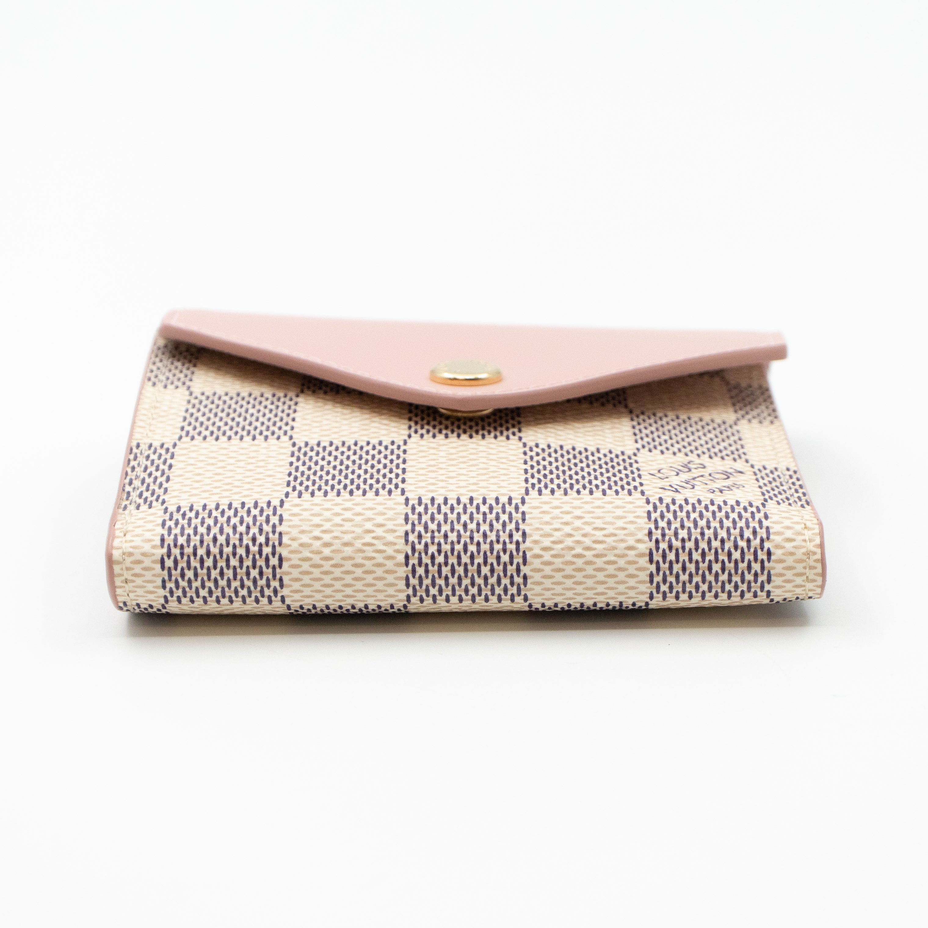 Zoe Wallet Damier Azur