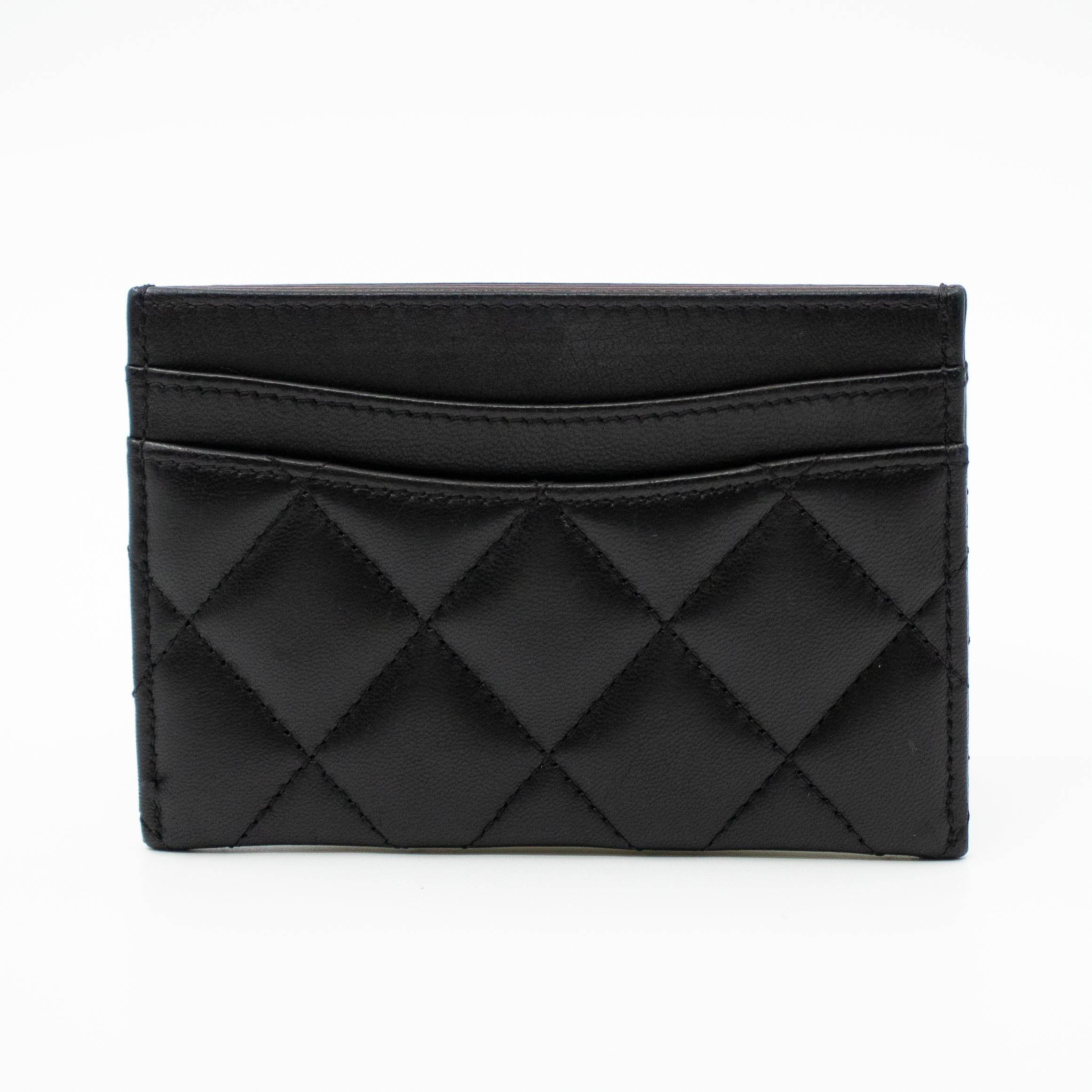 Classic Card Holder Black Leather