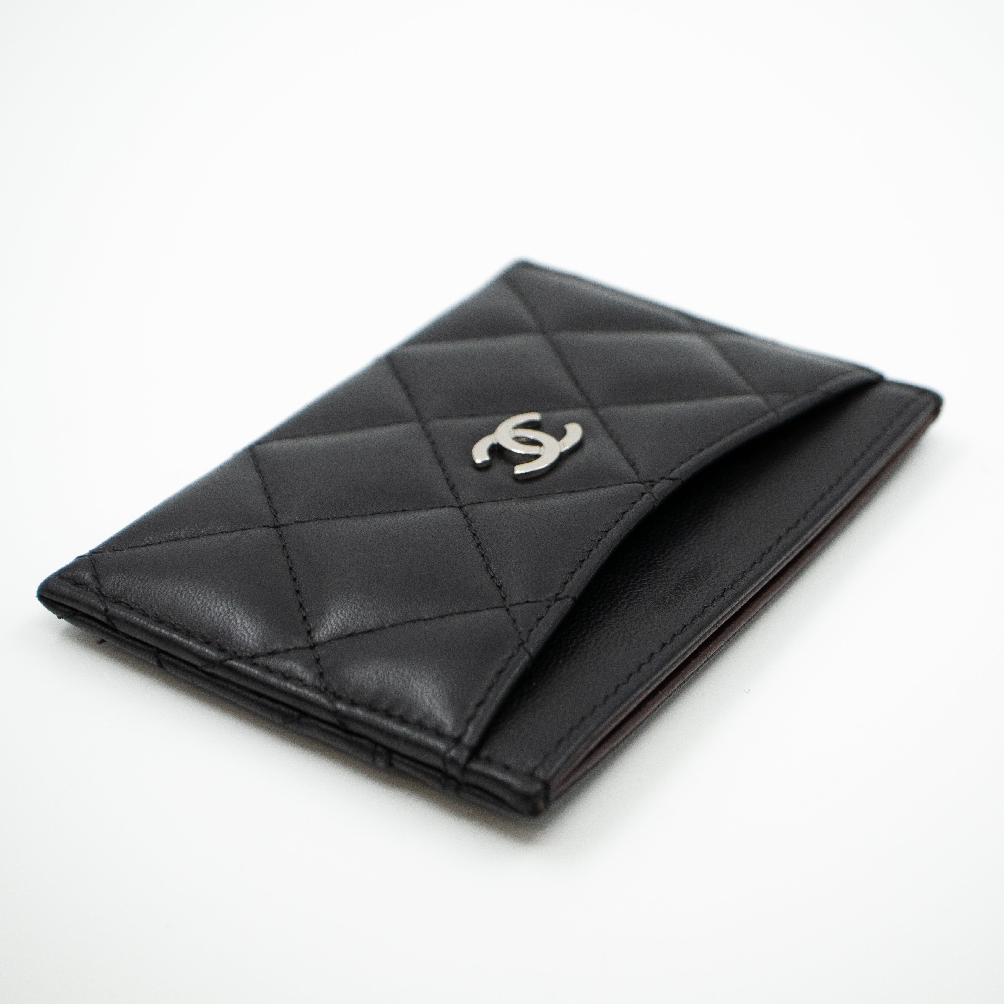 Classic Card Holder Black Leather