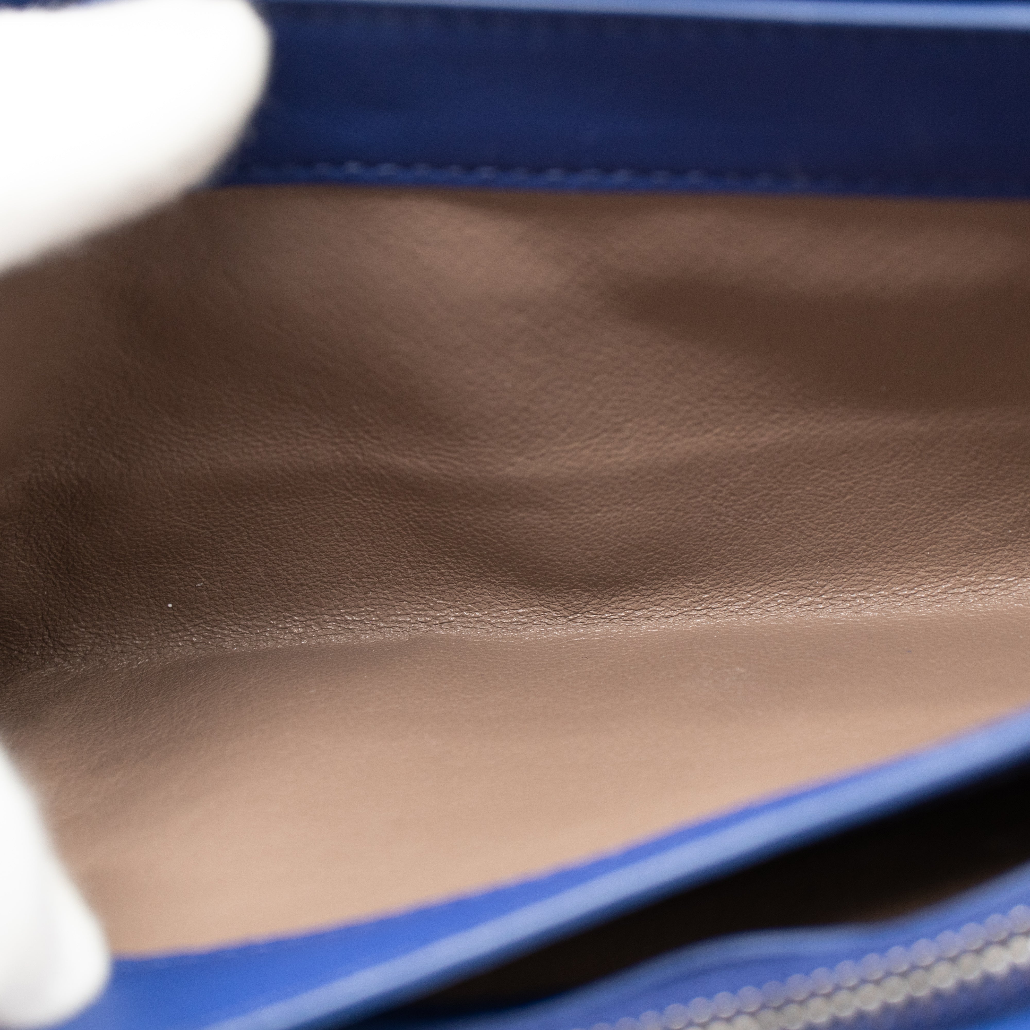 Wallet On Chain Blue Leather