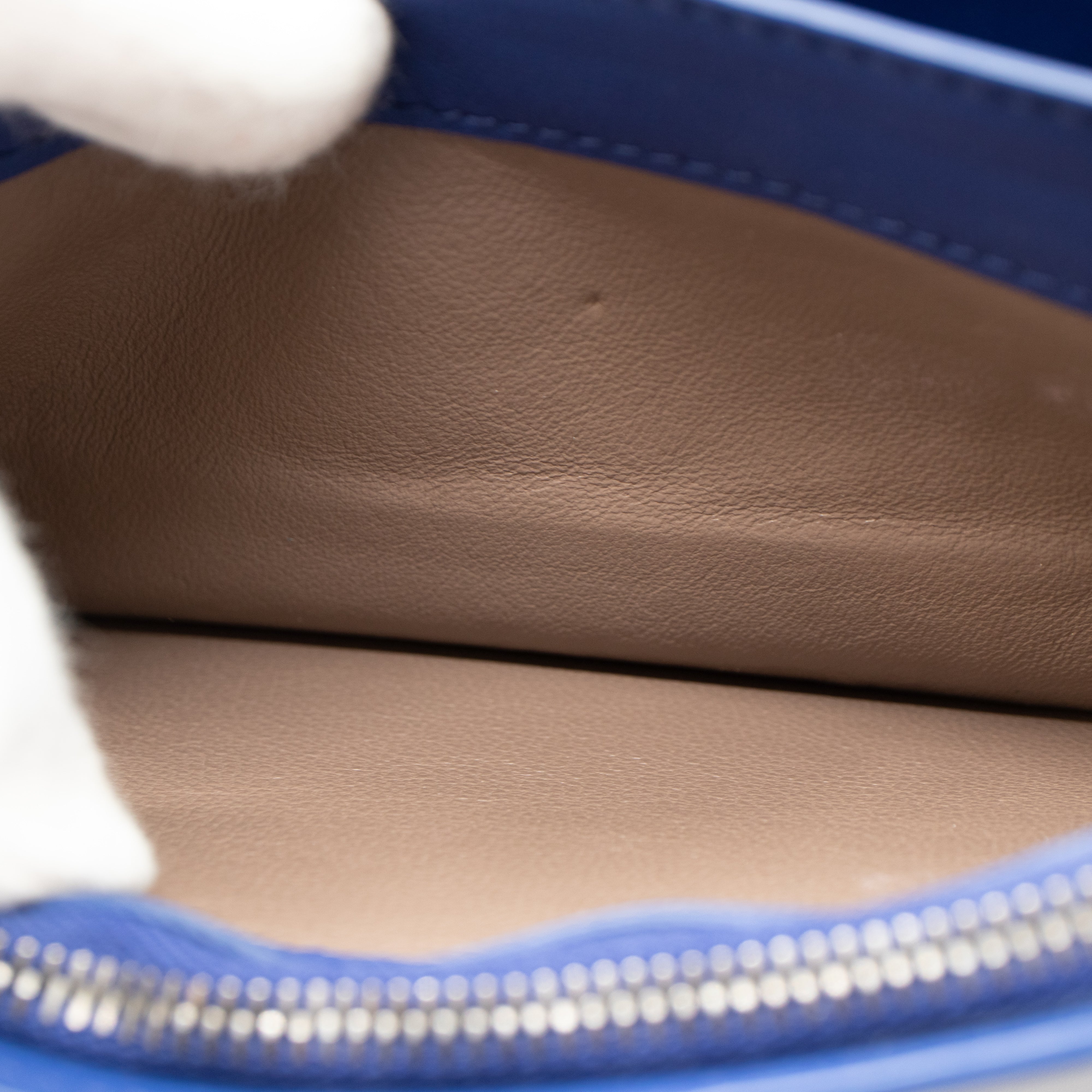 Wallet On Chain Blue Leather