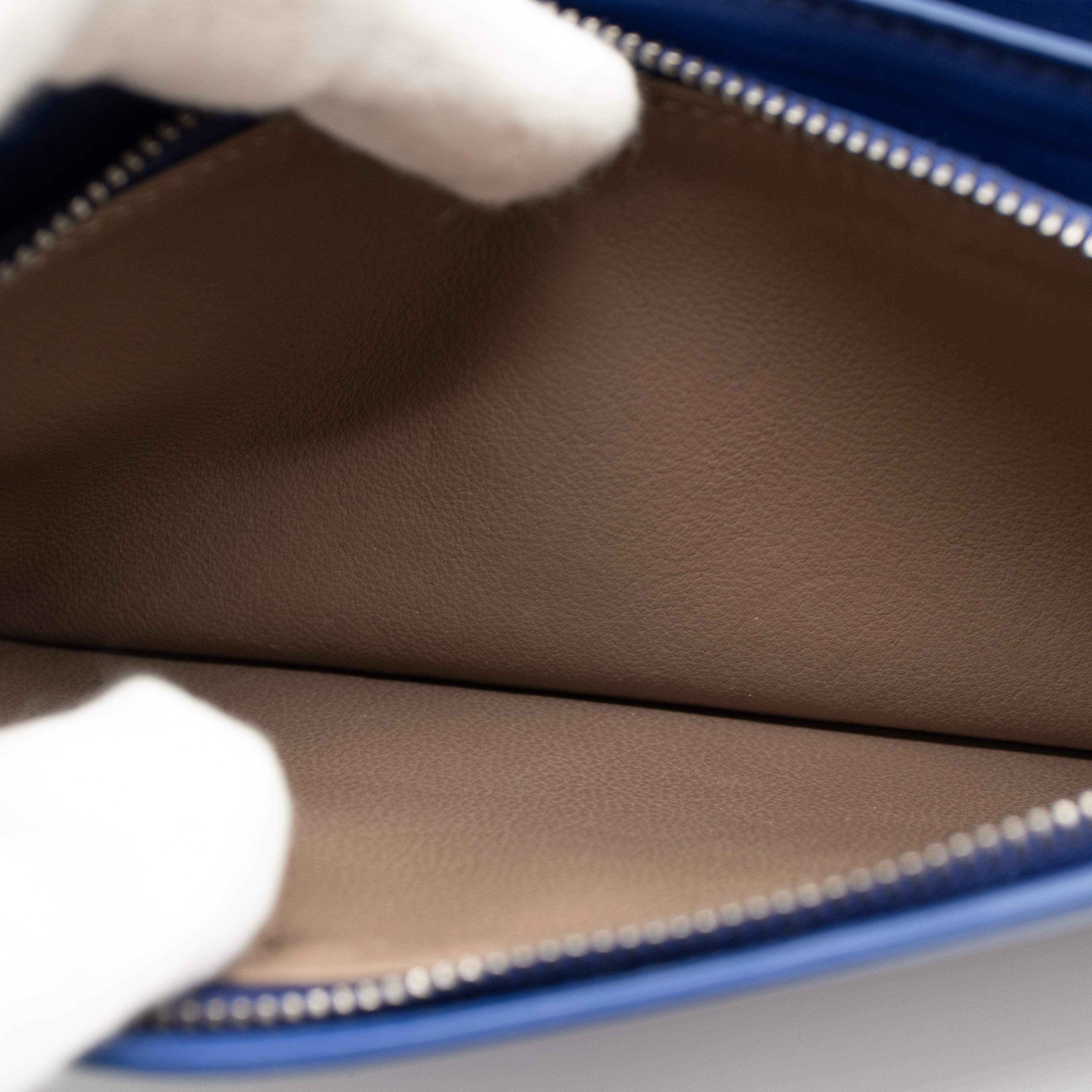 Wallet On Chain Blue Leather