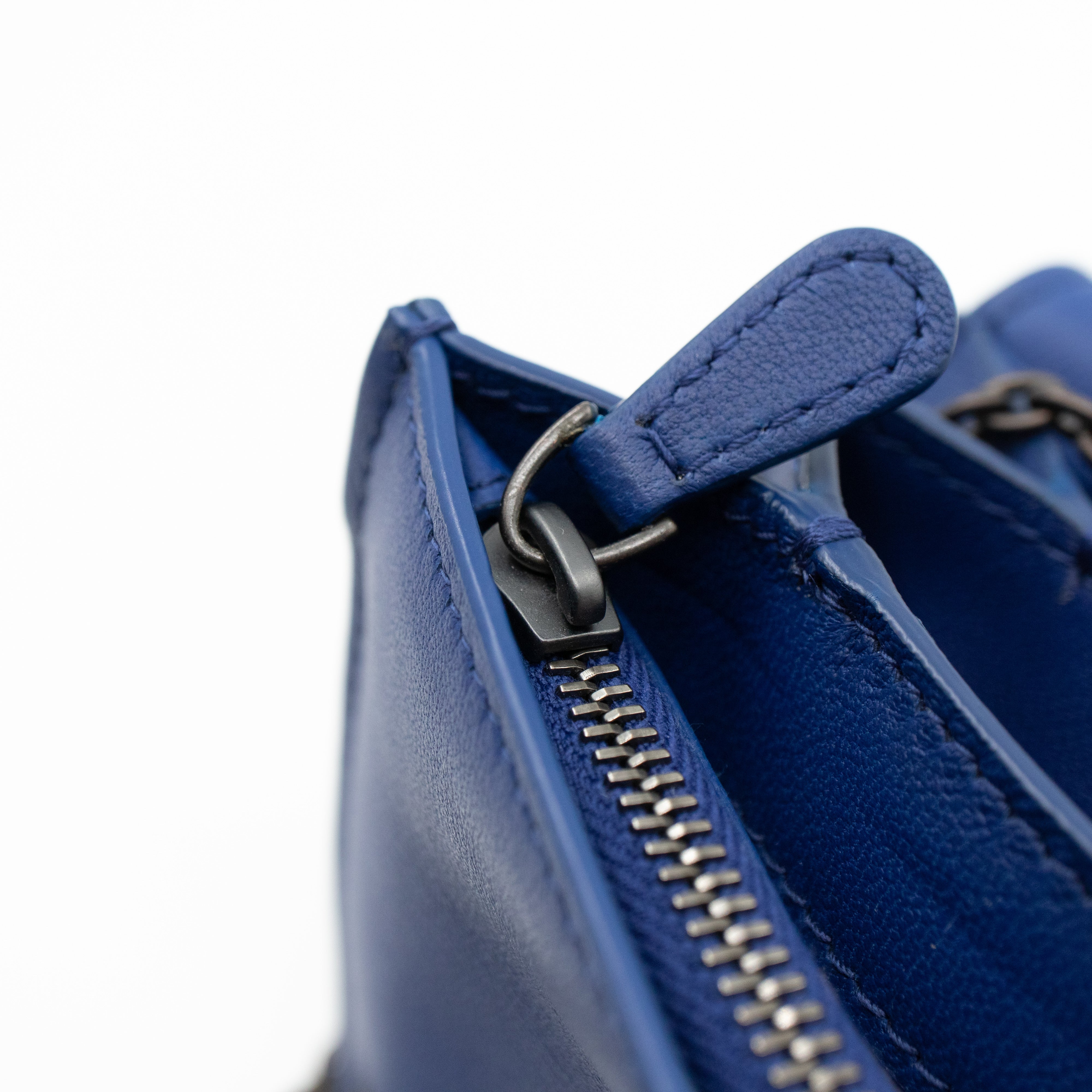 Wallet On Chain Blue Leather