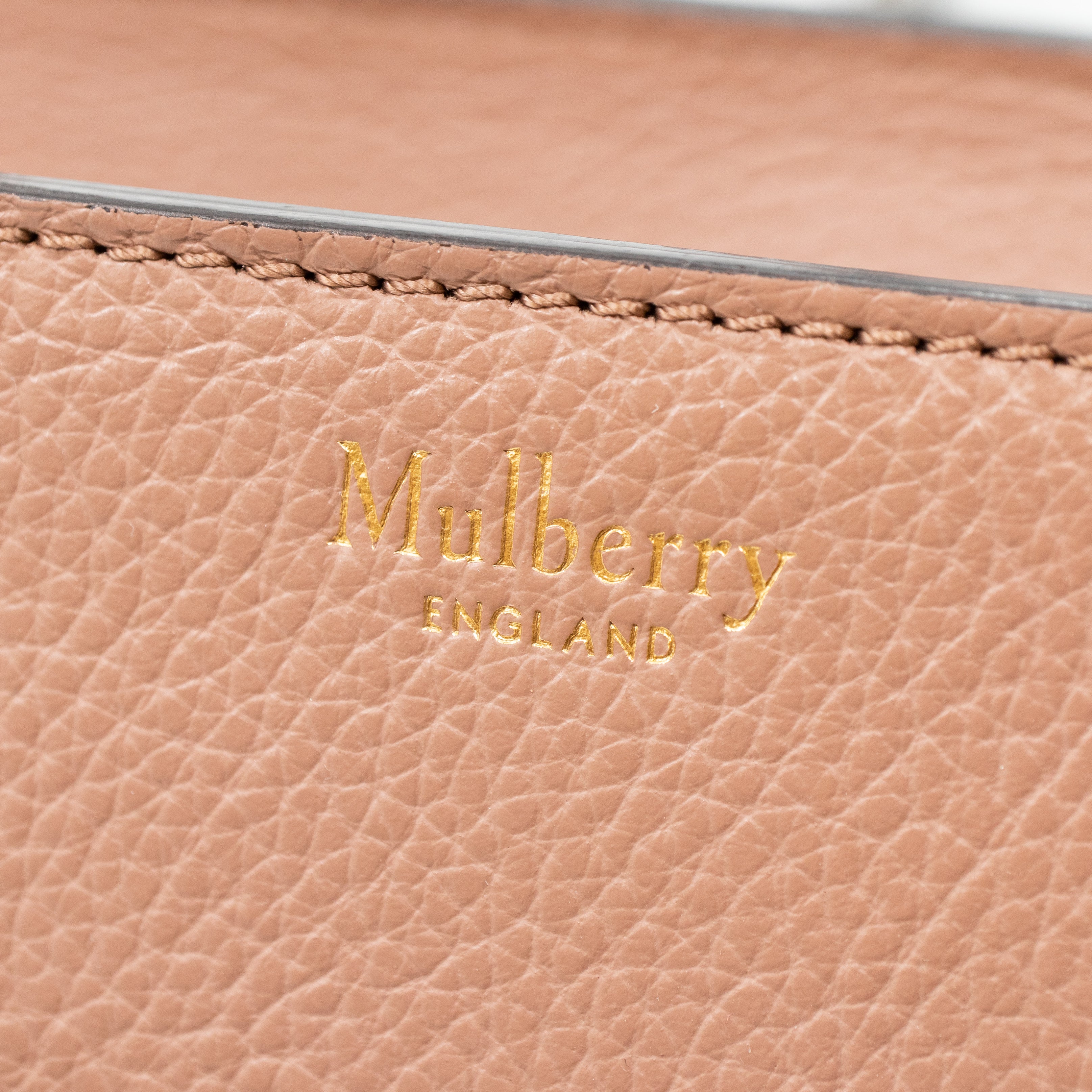 Large Zipped Bayswater Rosewater Leather