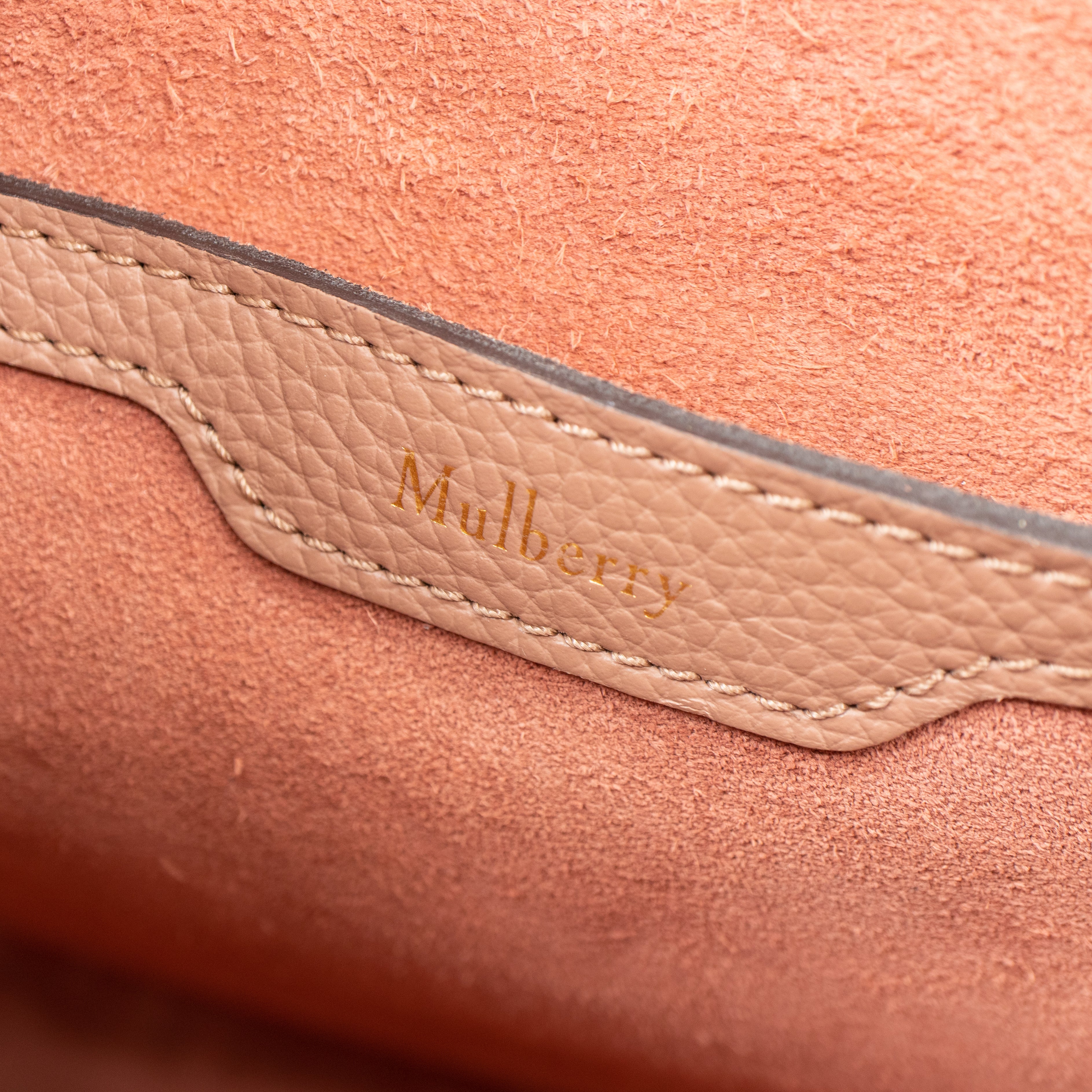 Large Zipped Bayswater Rosewater Leather