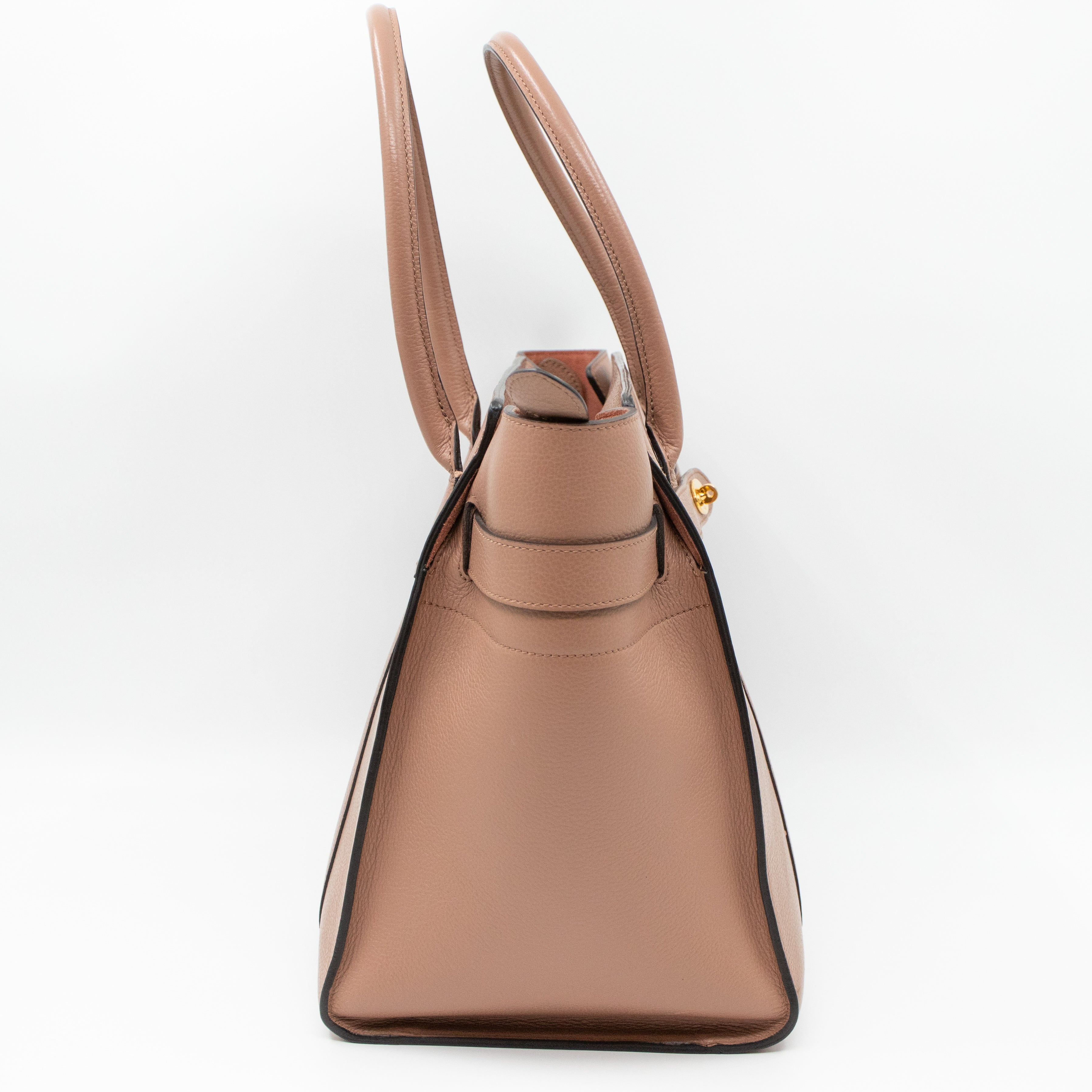 Large Zipped Bayswater Rosewater Leather