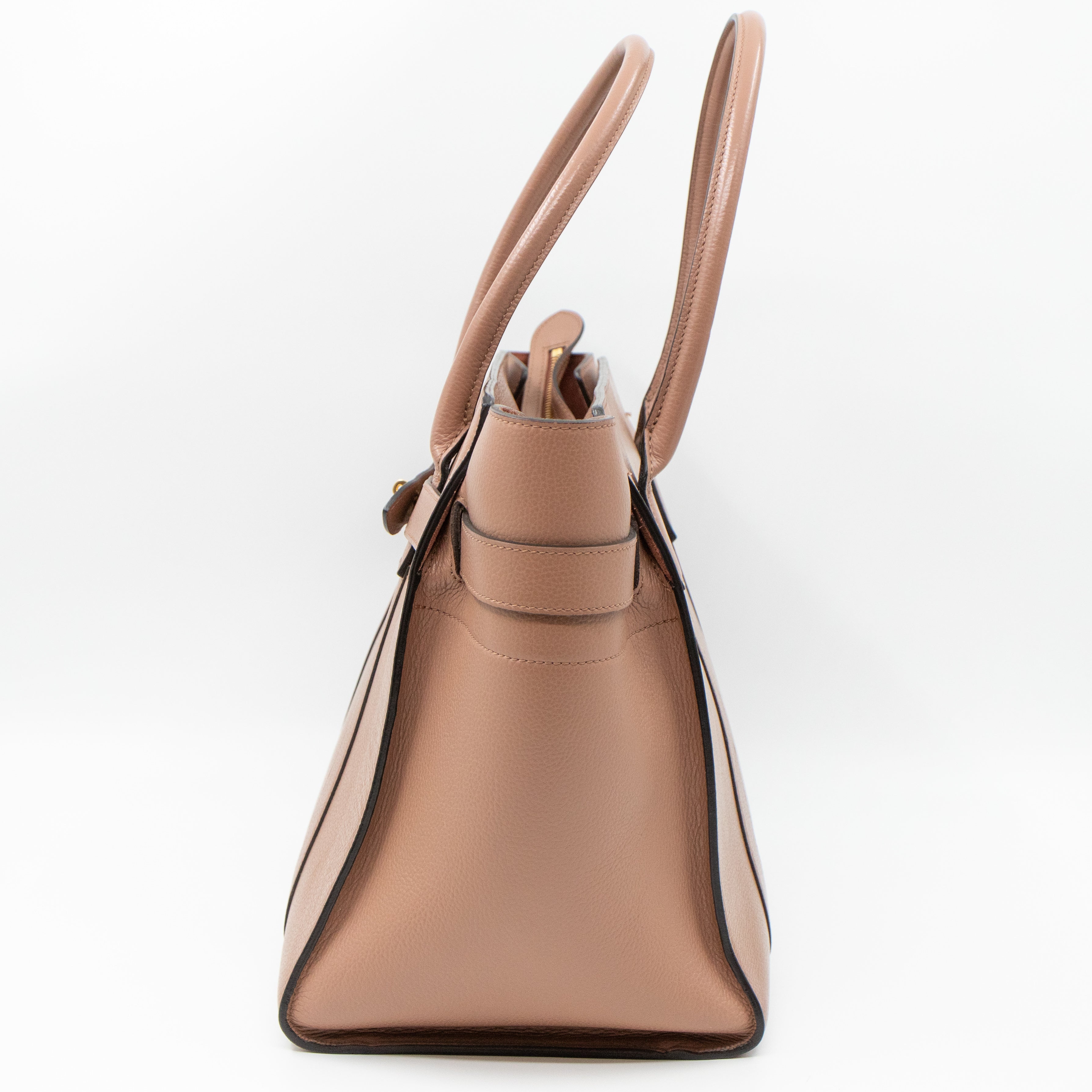 Large Zipped Bayswater Rosewater Leather