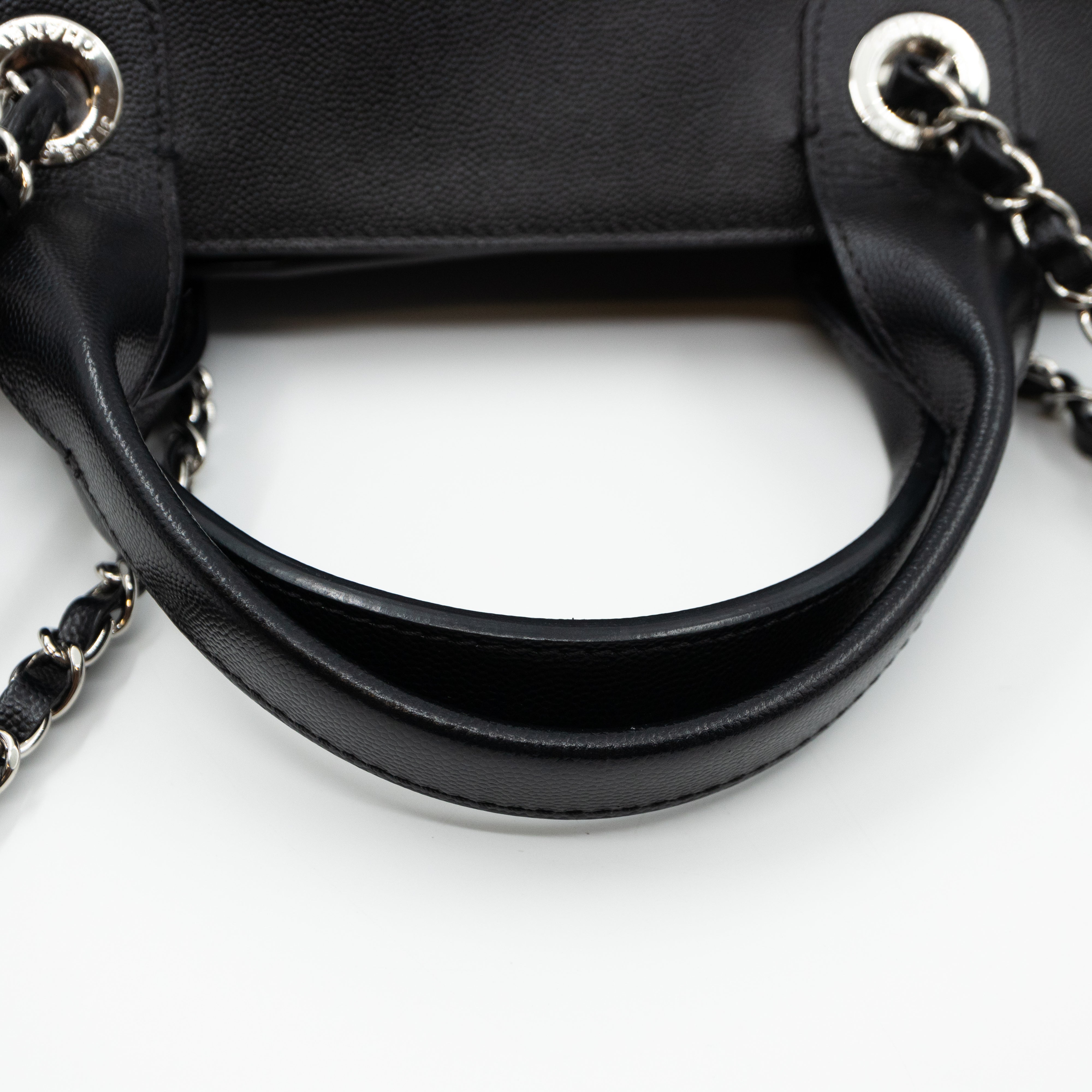 Deauville Medium Black Caviar Silver