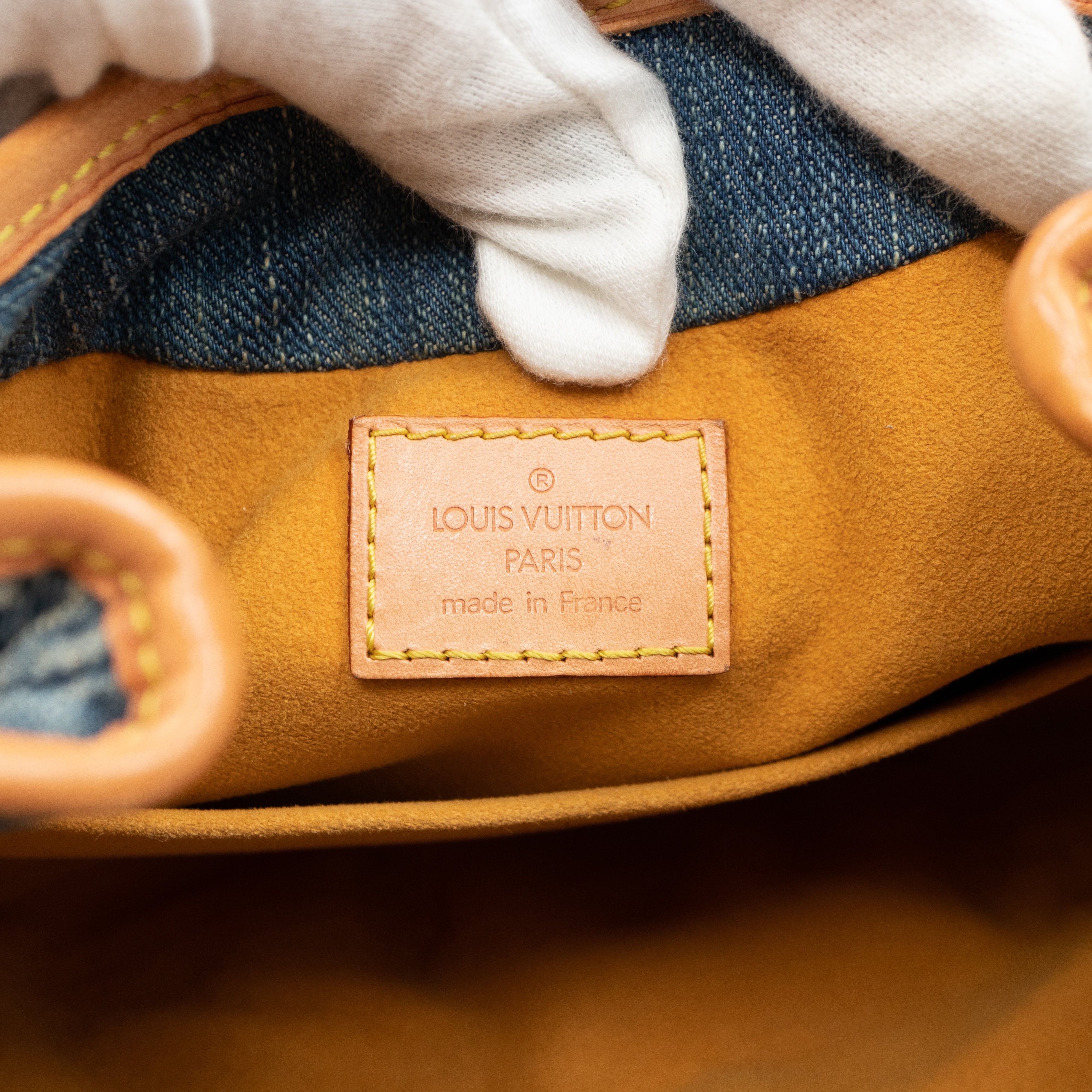 Pleaty Blue Denim Monogram