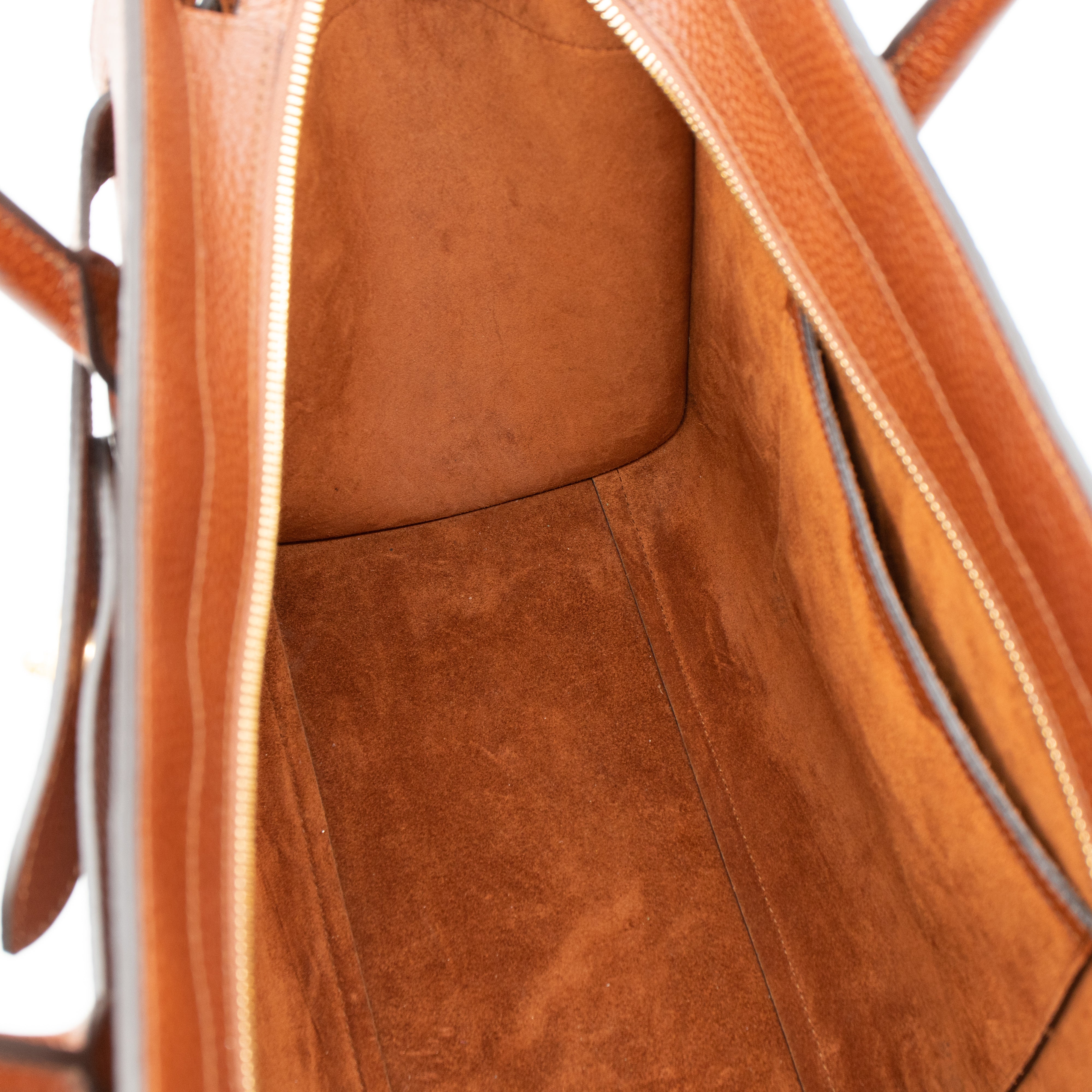 Large Zipped Bayswater Oak Brown Leather