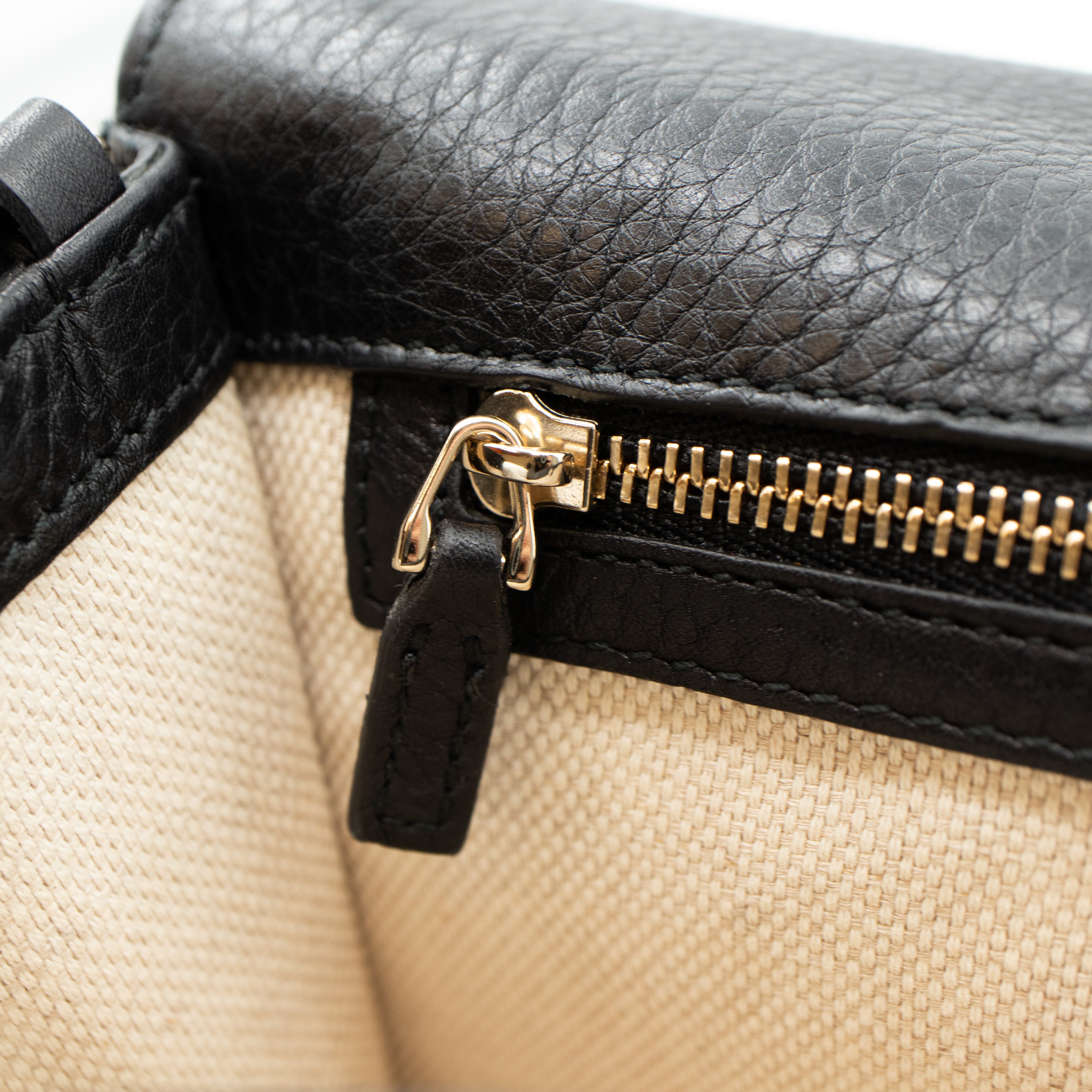 Soho Clutch Black Leather