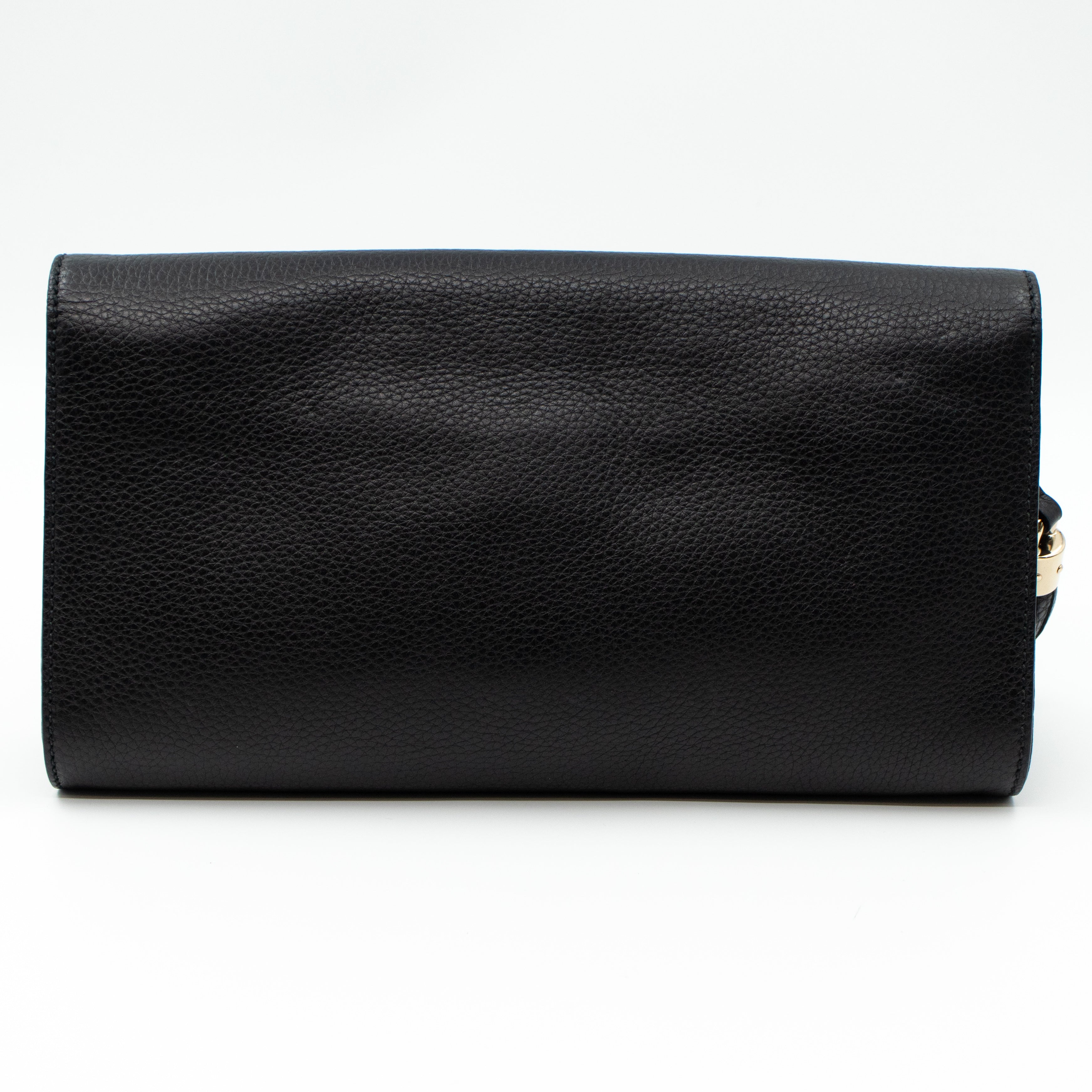 Soho Clutch Black Leather