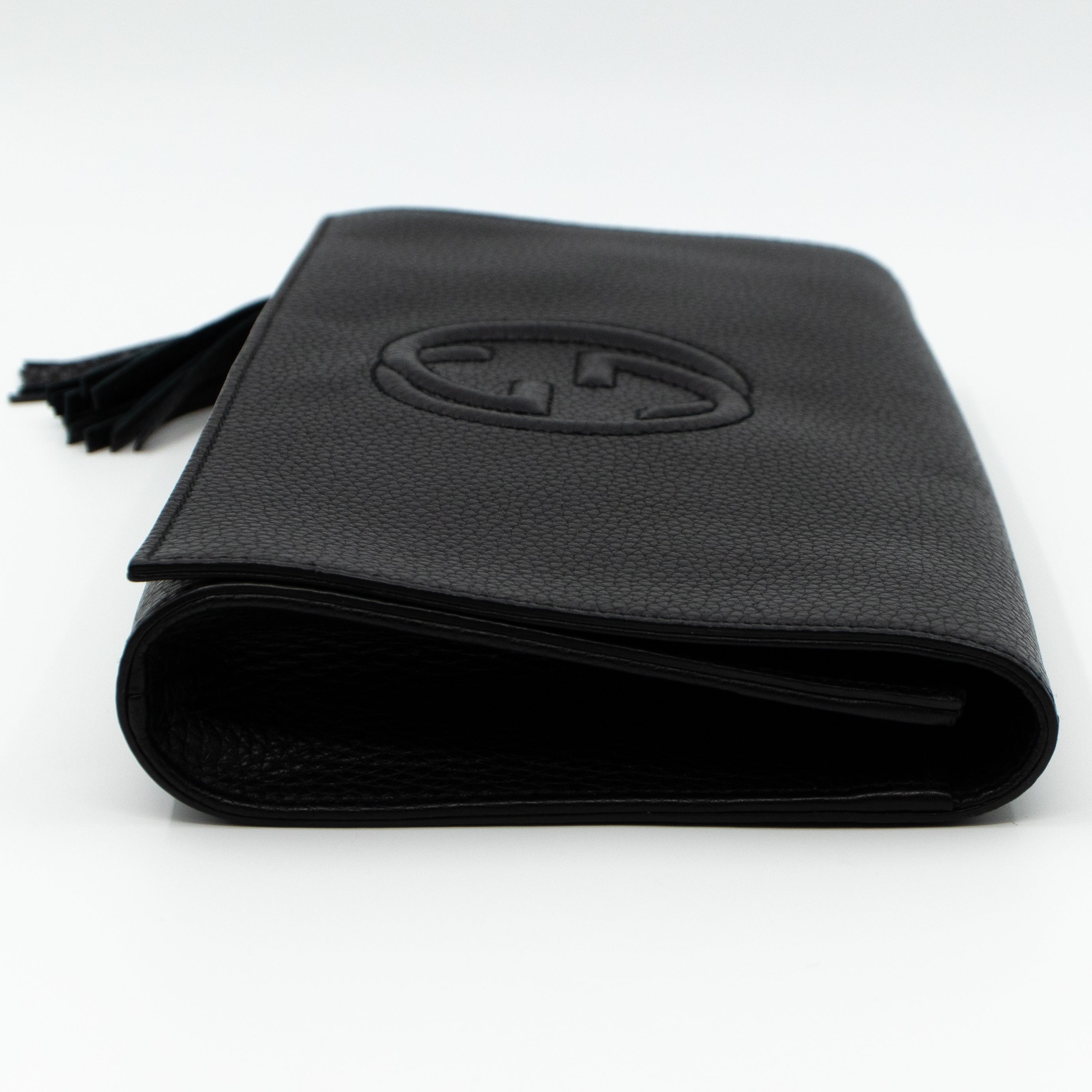 Soho Clutch Black Leather