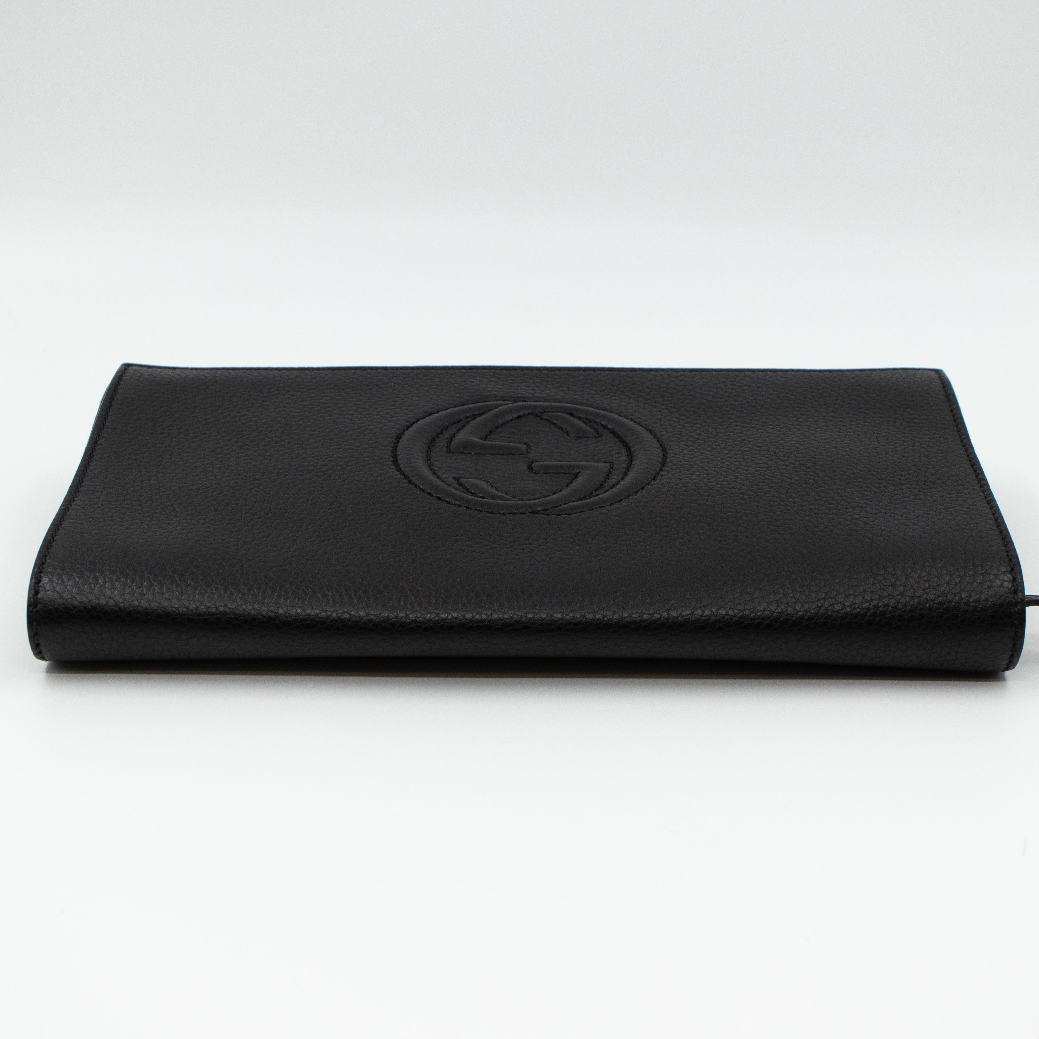 Soho Clutch Black Leather